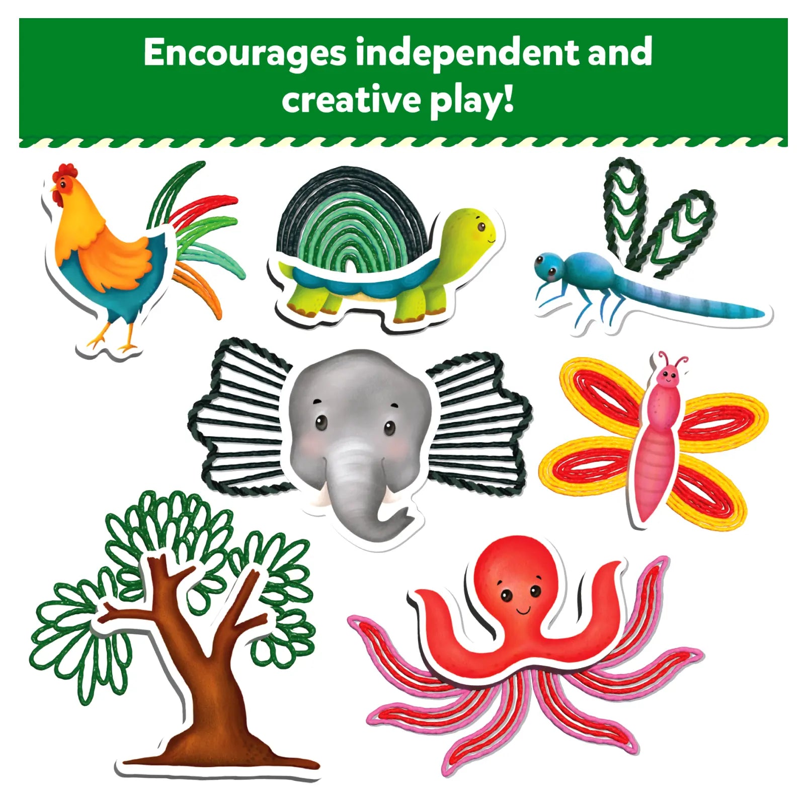 Skillmatics Waxy Window Art Amazing Animals kit creativo 5-12 anni