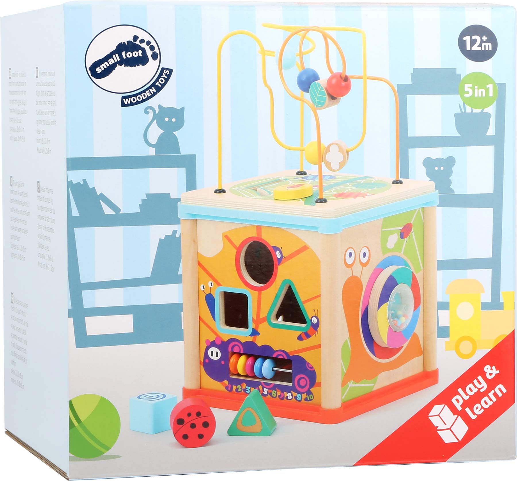 smallfoot 10622 Giardino cubo motricità legno 20 cm