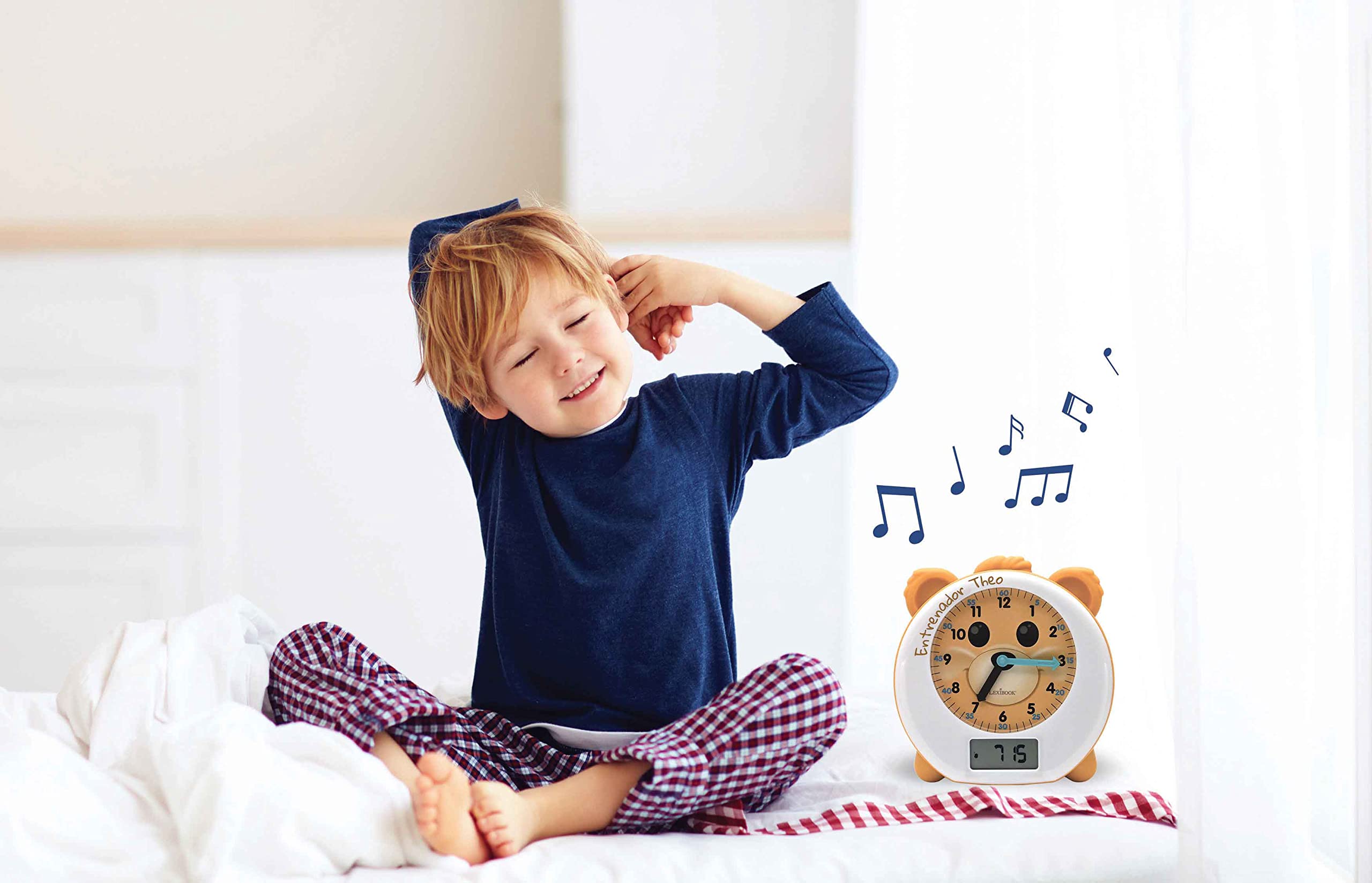 Lexibook RLT100ES sveglia bambini luce notturna parlante