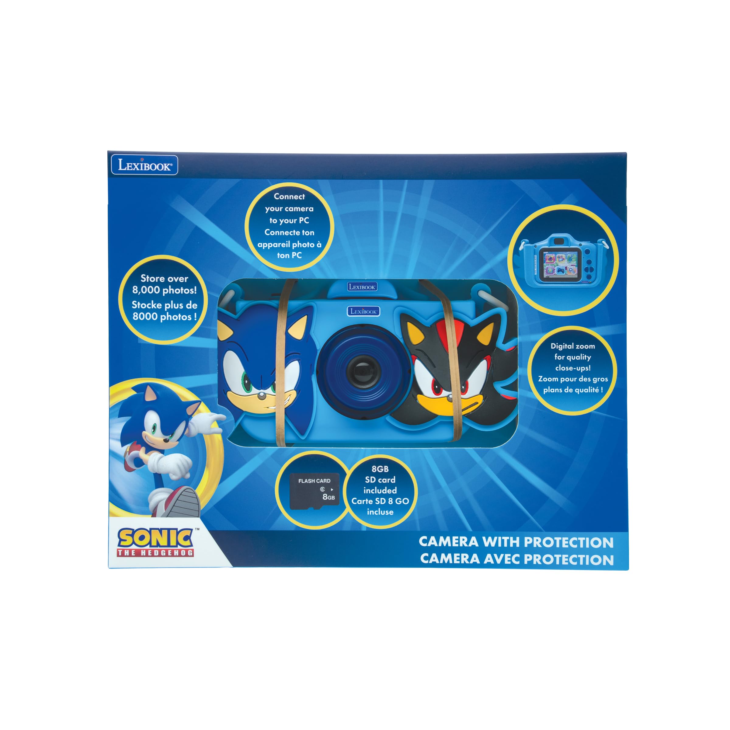 Lexibook Sonic DJ078SN fotocamera bambini 4-in-1