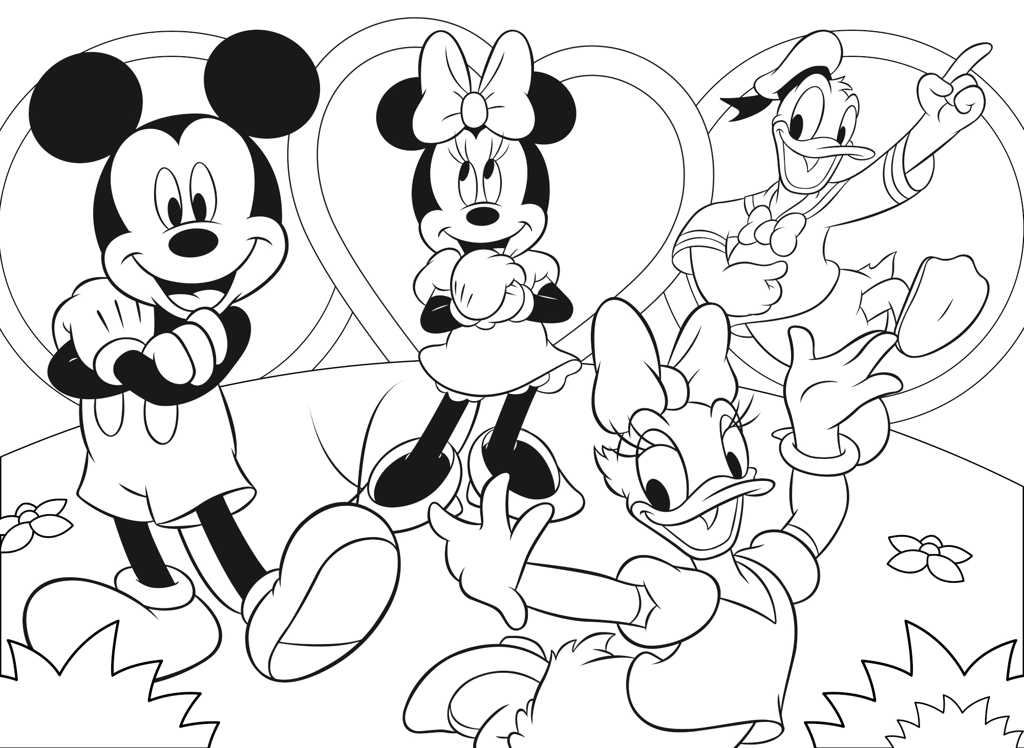 Lisciani Disney DF M-Plus 24 puzzle Mickey da colorare