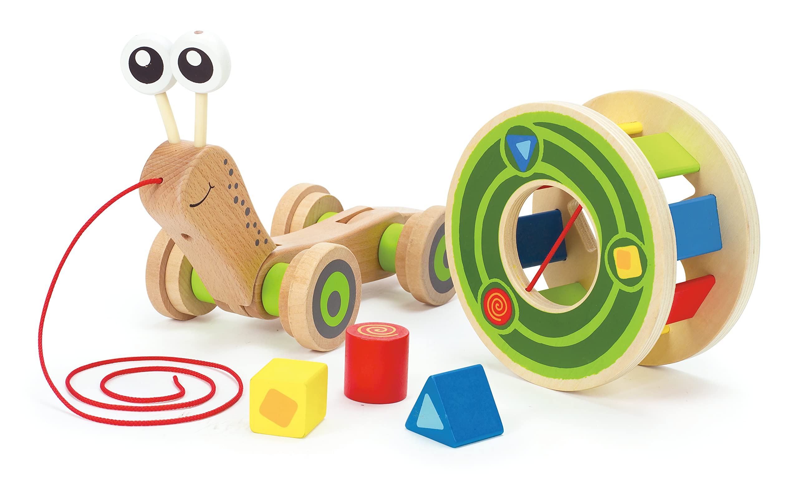 Hape Lumaca trainabile legno 2 in 1 forme incastro 12 mesi