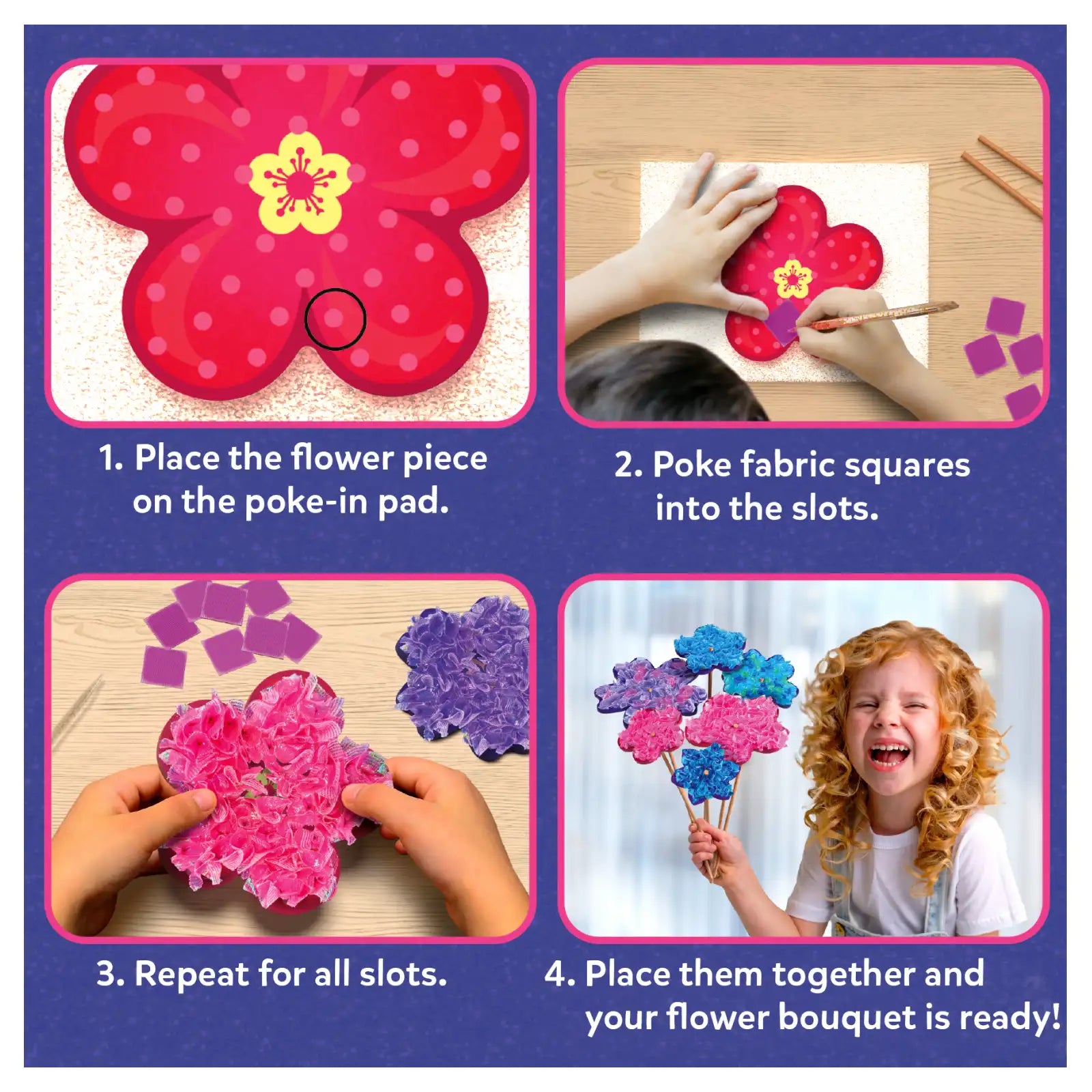 Skillmatics Poke-in Art Flower Bouquet kit fiori