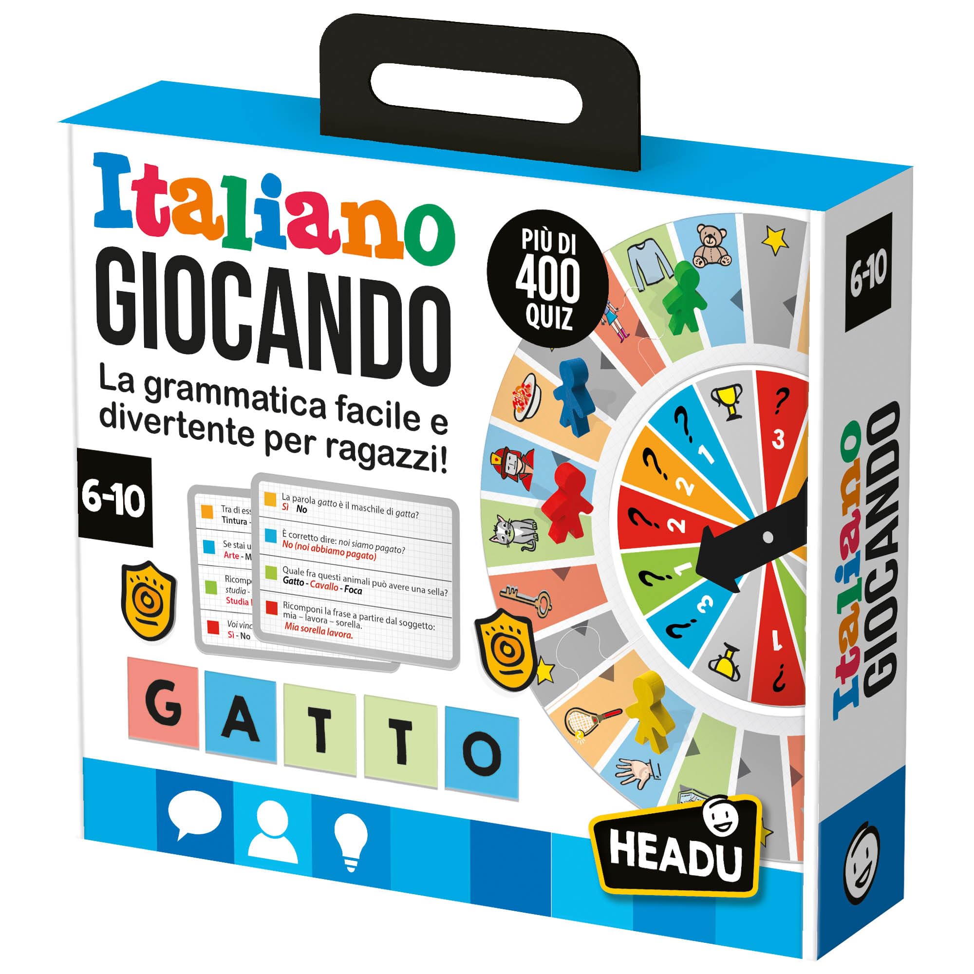 Headu Italiano Giocando gioco grammatica 6-10 anni nuova versione