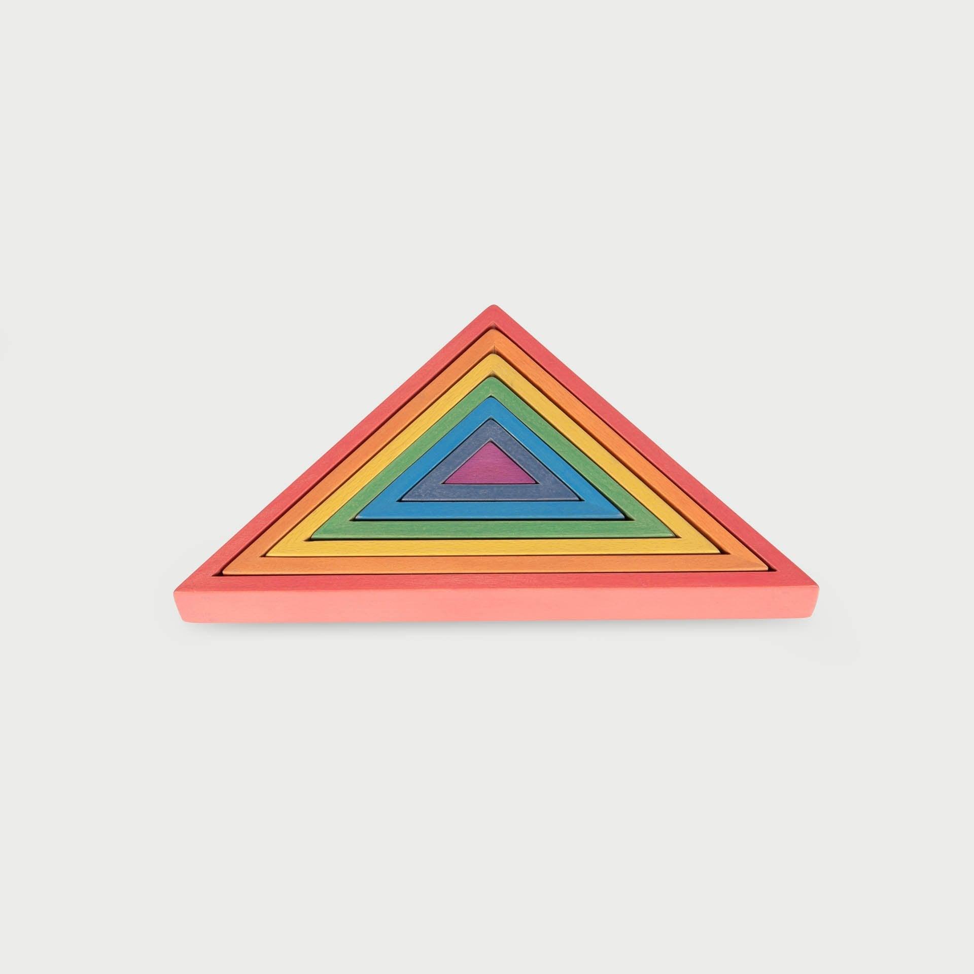 Tickit Rainbow Architect Triangles triangoli legno arcobaleno