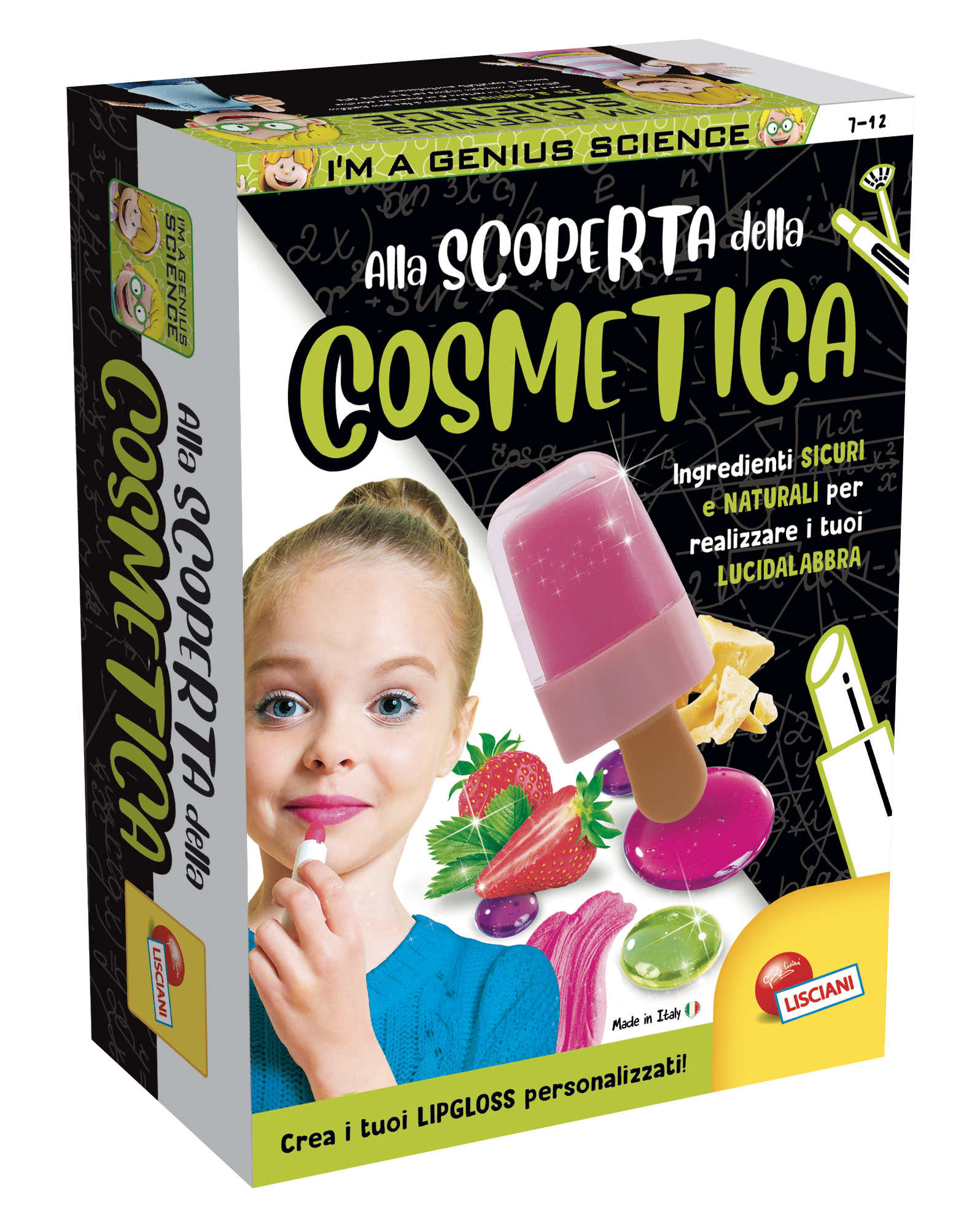 Lisciani I'm a Genius Scienza Pocket Alla Scoperta Cosmetica kit lipgloss