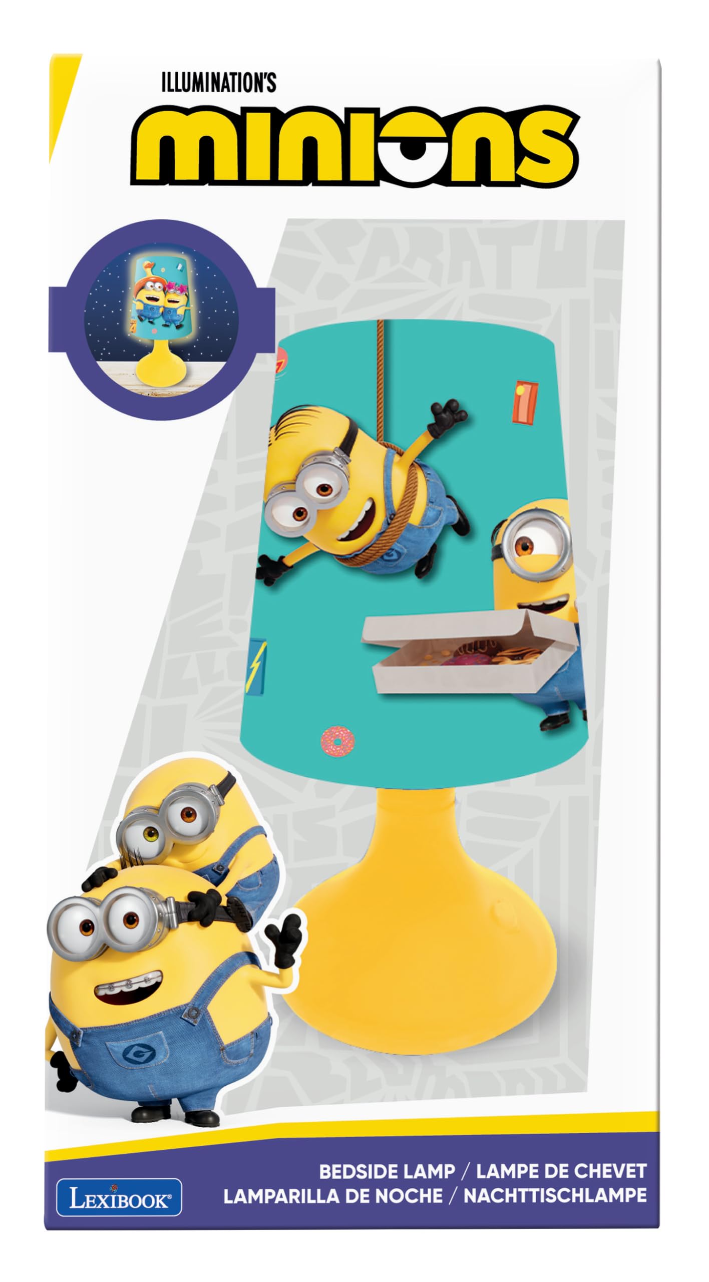Lexibook Cattivissimo Me MLT10DES lampada bambini blu giallo