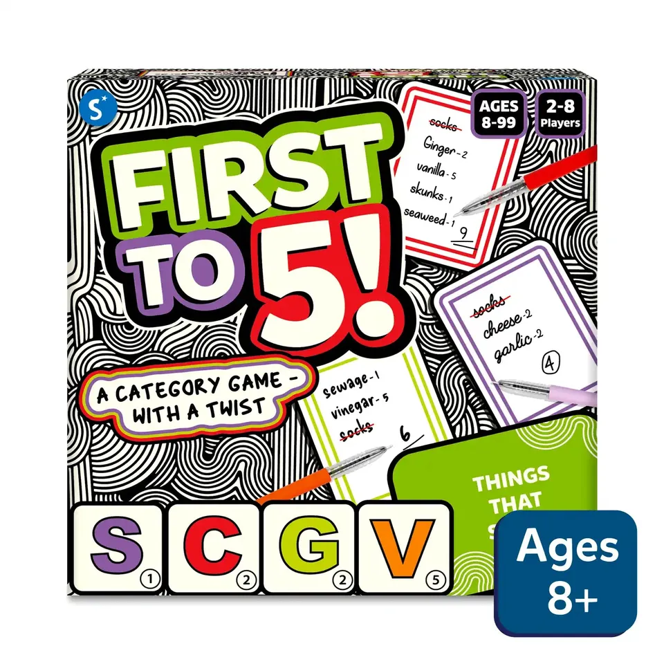 Skillmatics First to 5 gioco di carte categorie 8+ anni