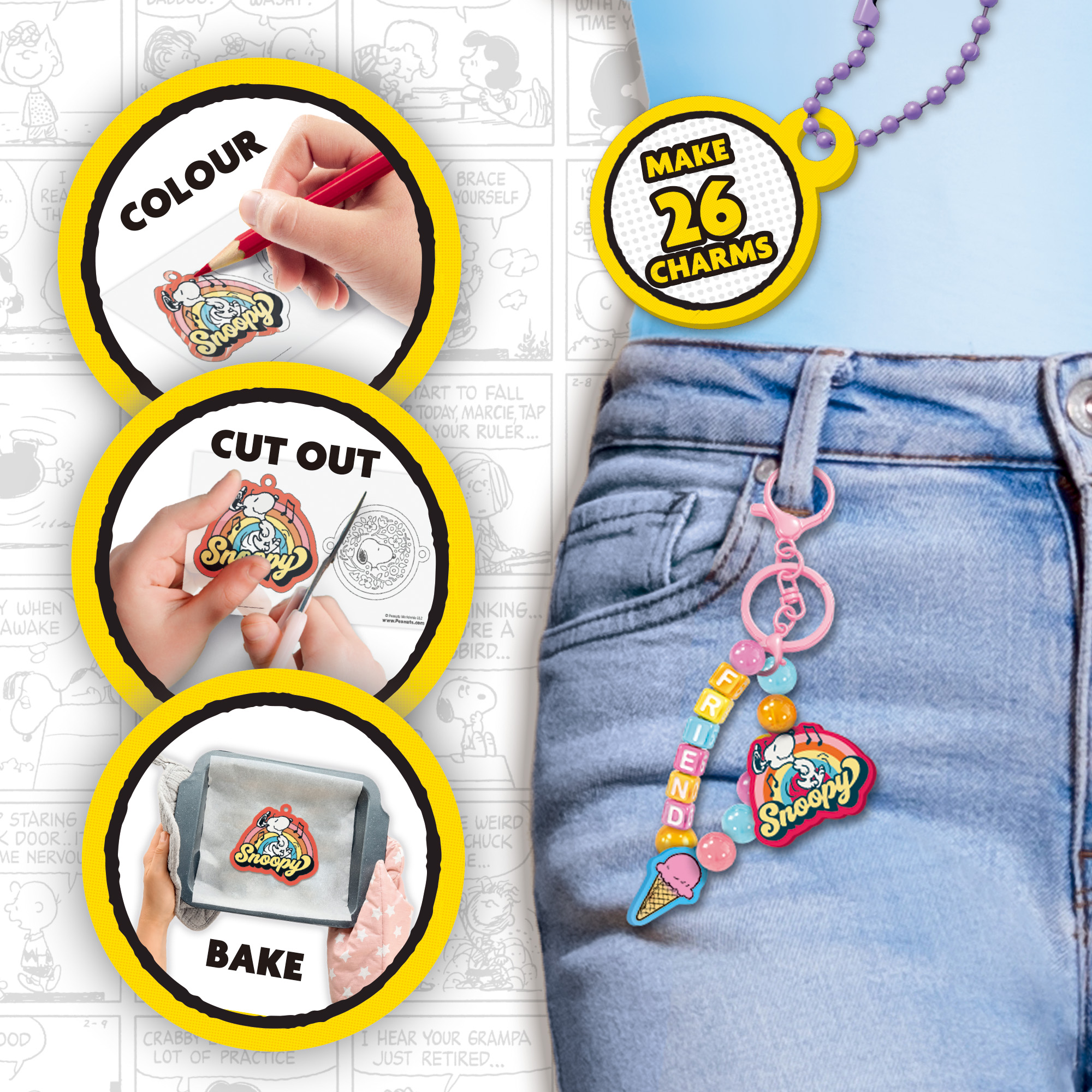 Lisciani Peanuts My Creative Accessories kit gioielli