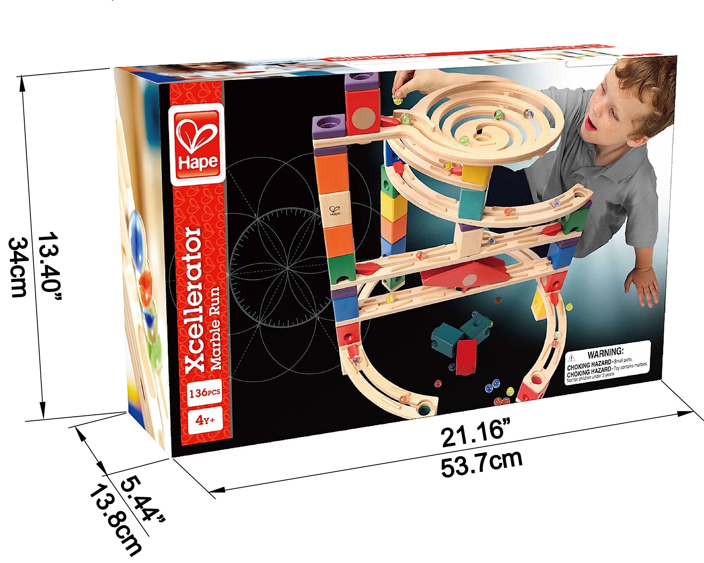 Hape Quadrilla Xcellerator pista biglie legno E6007