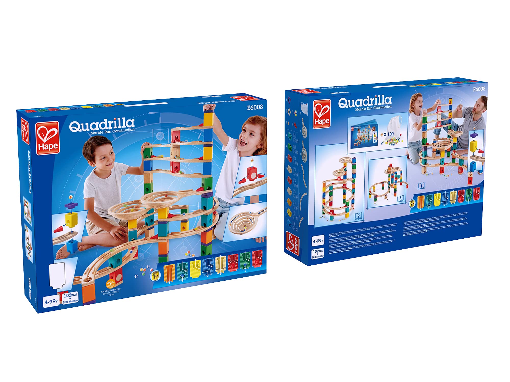 Hape Quadrilla Ciclone pista biglie legno 198 pezzi