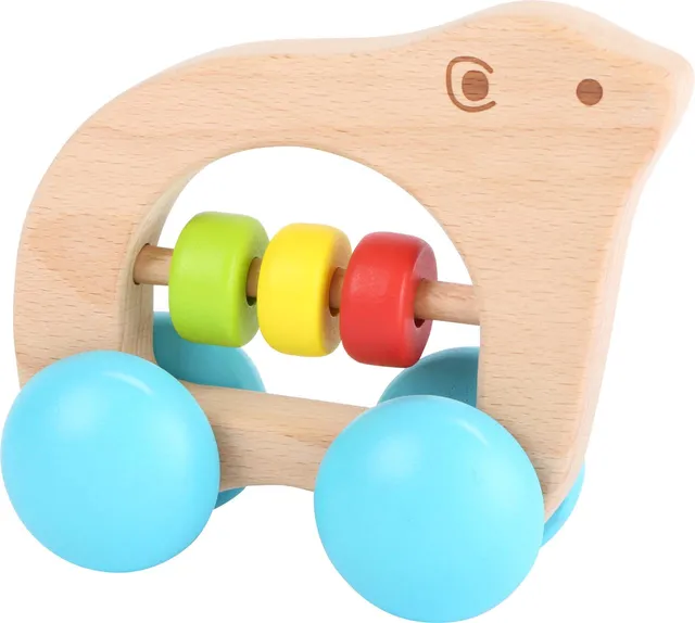 Small Foot 10708 orso trainabile legno naturale da tirare