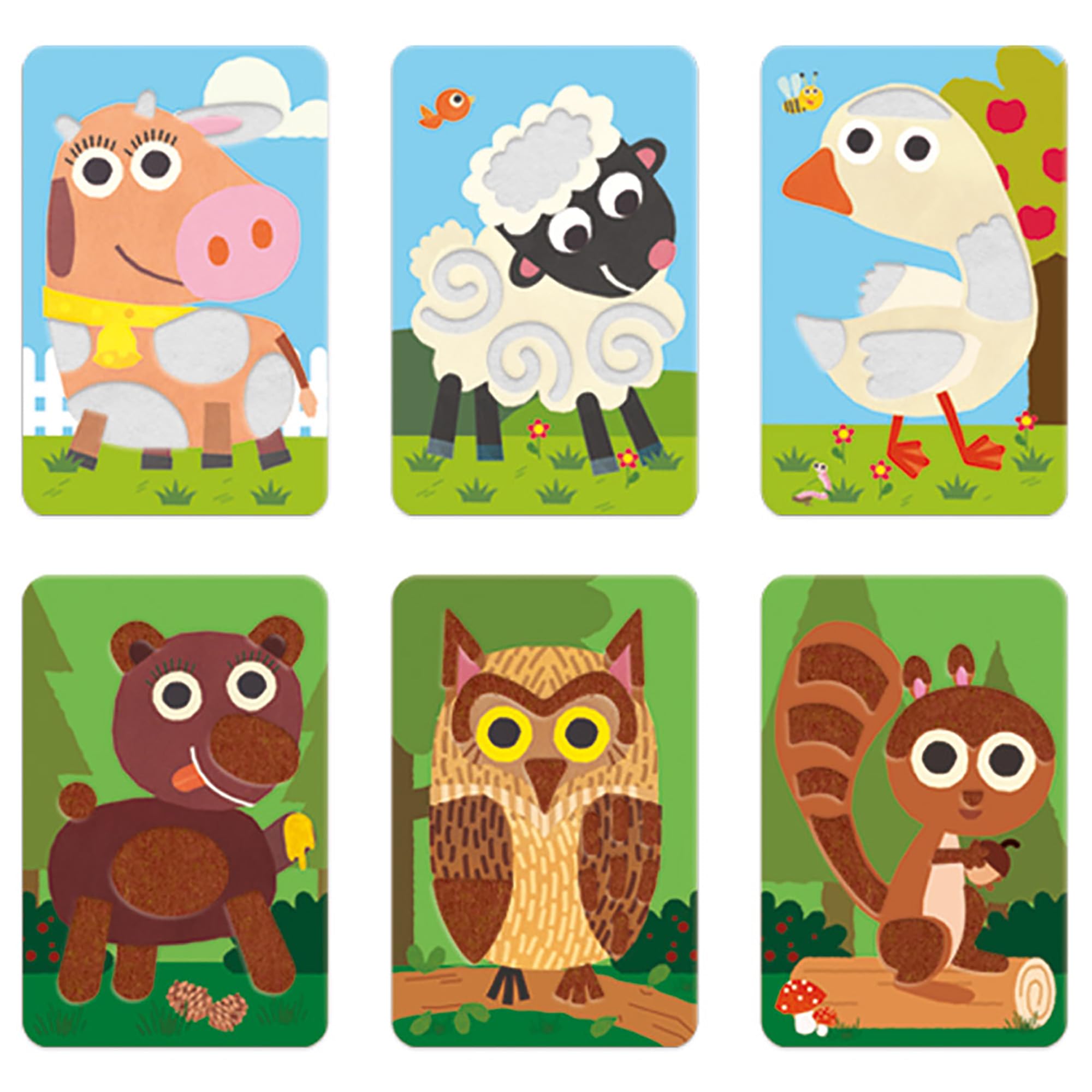 Headu Flashcards Baby Soft carte sensoriali 10 pezzi 1-3 anni