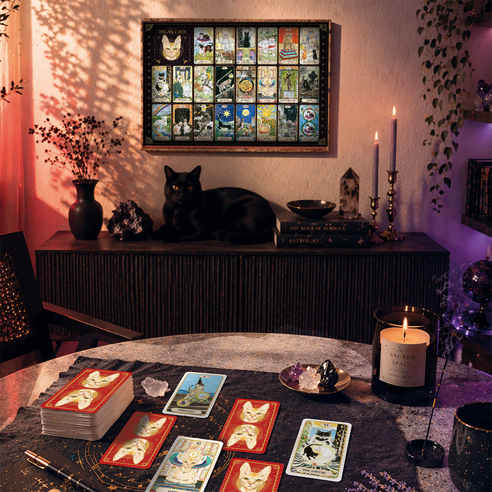 Lisciani Puzzle & Tarot Cats puzzle con tarocchi gatti