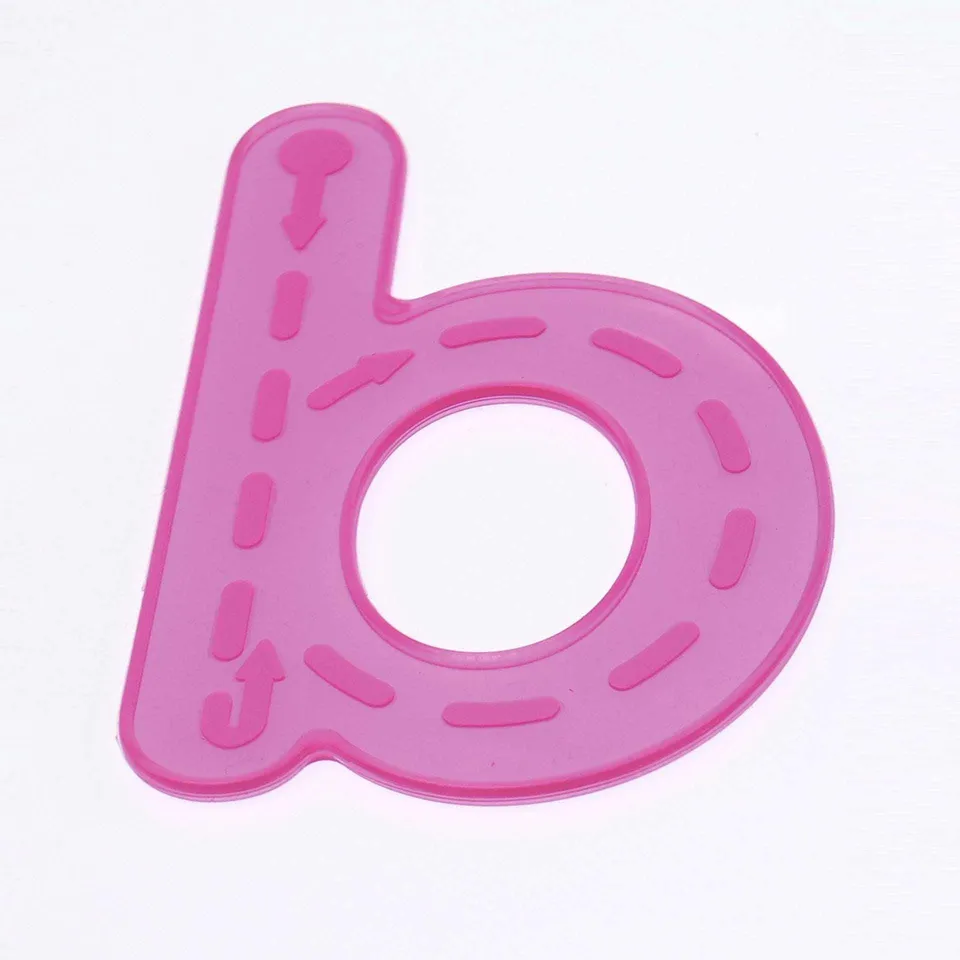 Tickit SiliShapes Trace Alphabet lettere rosa tattili
