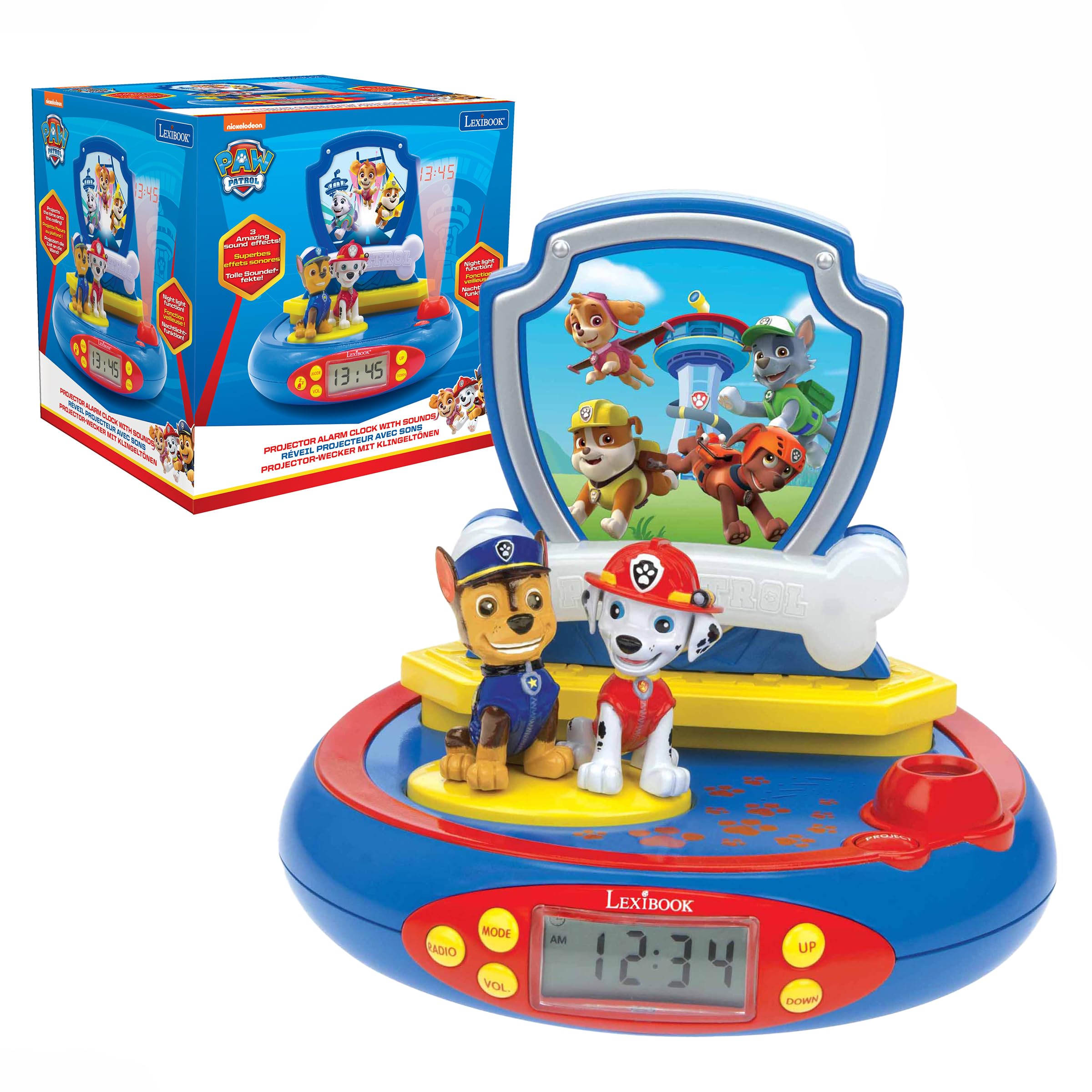 Lexibook Paw Patrol RP500AC sveglia proiettore Squadra Cuccioli