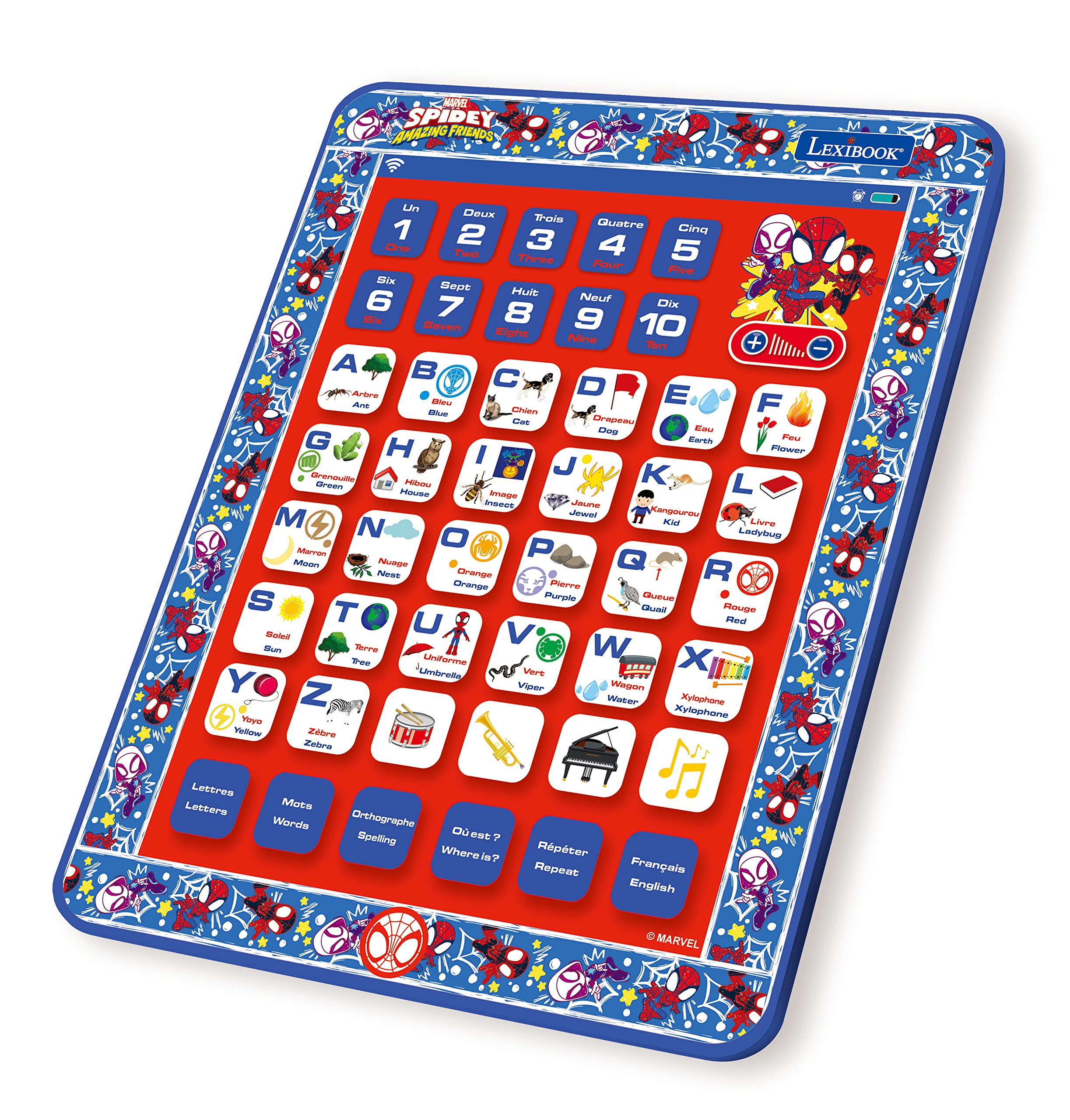 Lexibook Spidey JCPAD002SP tablet educativo portoghese inglese