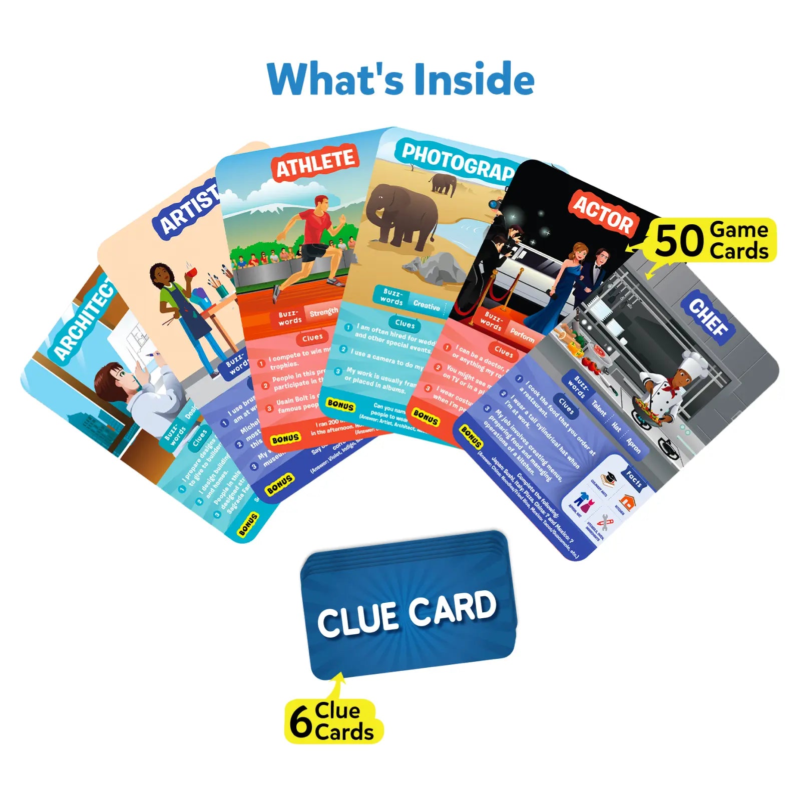 Skillmatics Guess in 10 Inspiring Professions gioco carte mestieri