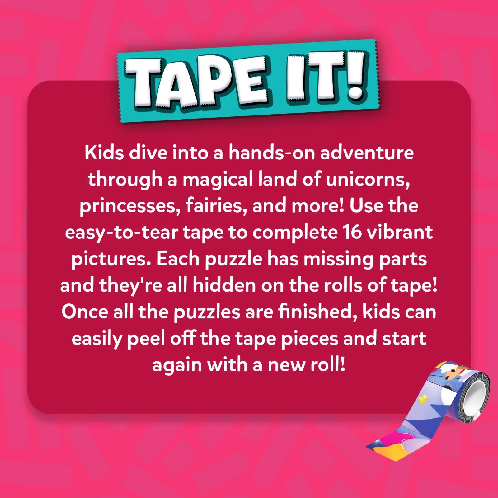 Skillmatics Tape It Unicorni Principesse puzzle sticker 16