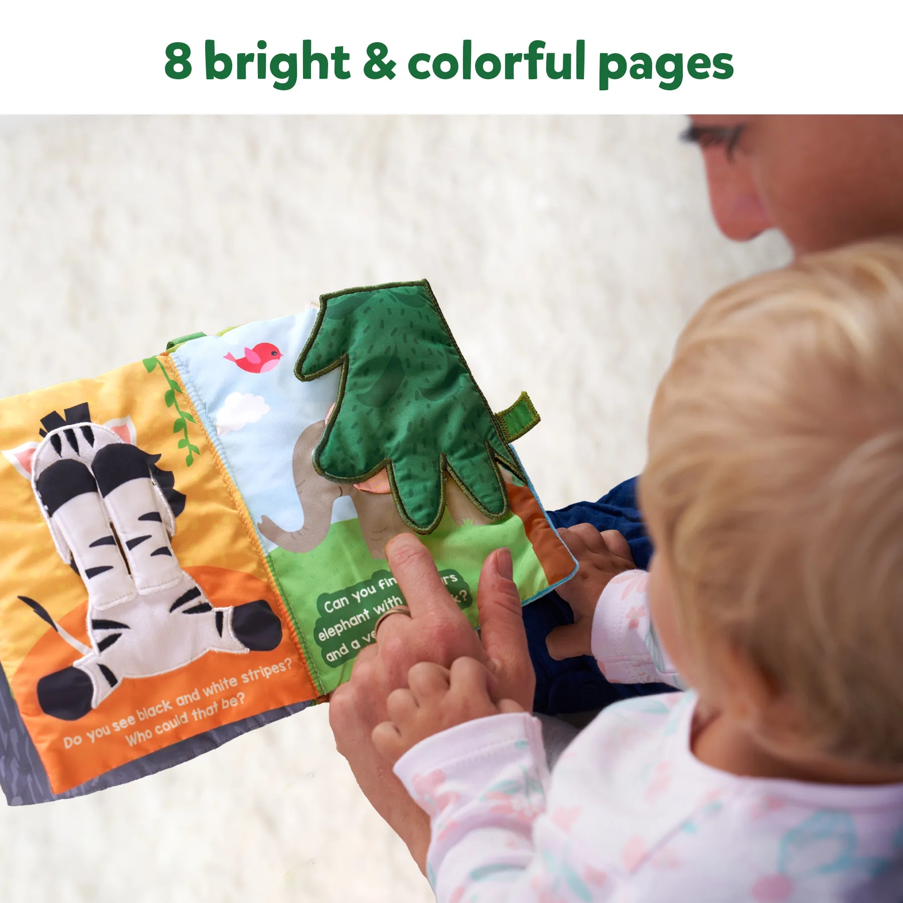 Skillmatics Peek-A-Boo libro stoffa giungla 6+ mesi
