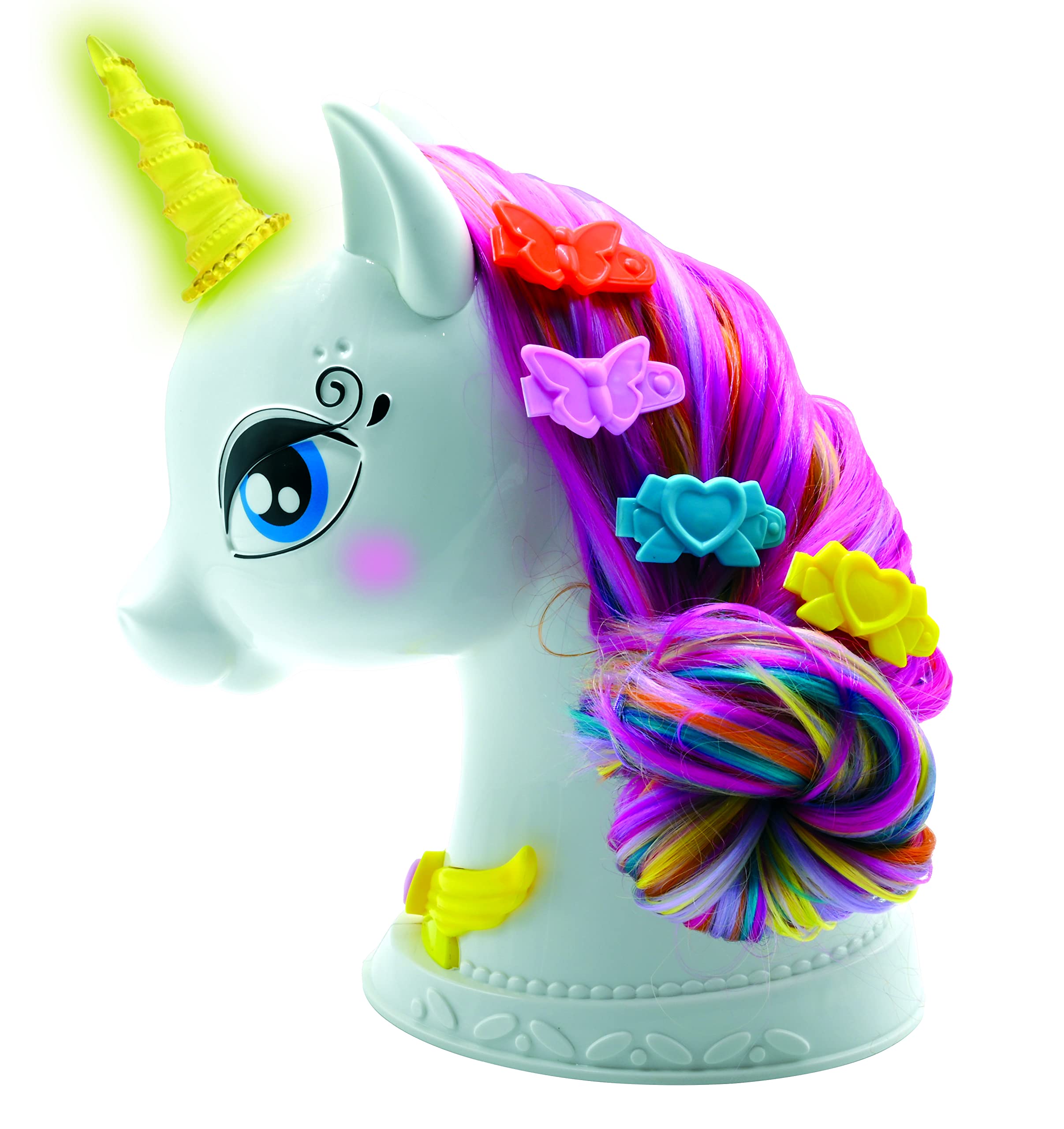 Lexibook SHUNI testina unicorno bianco rosa con accessori
