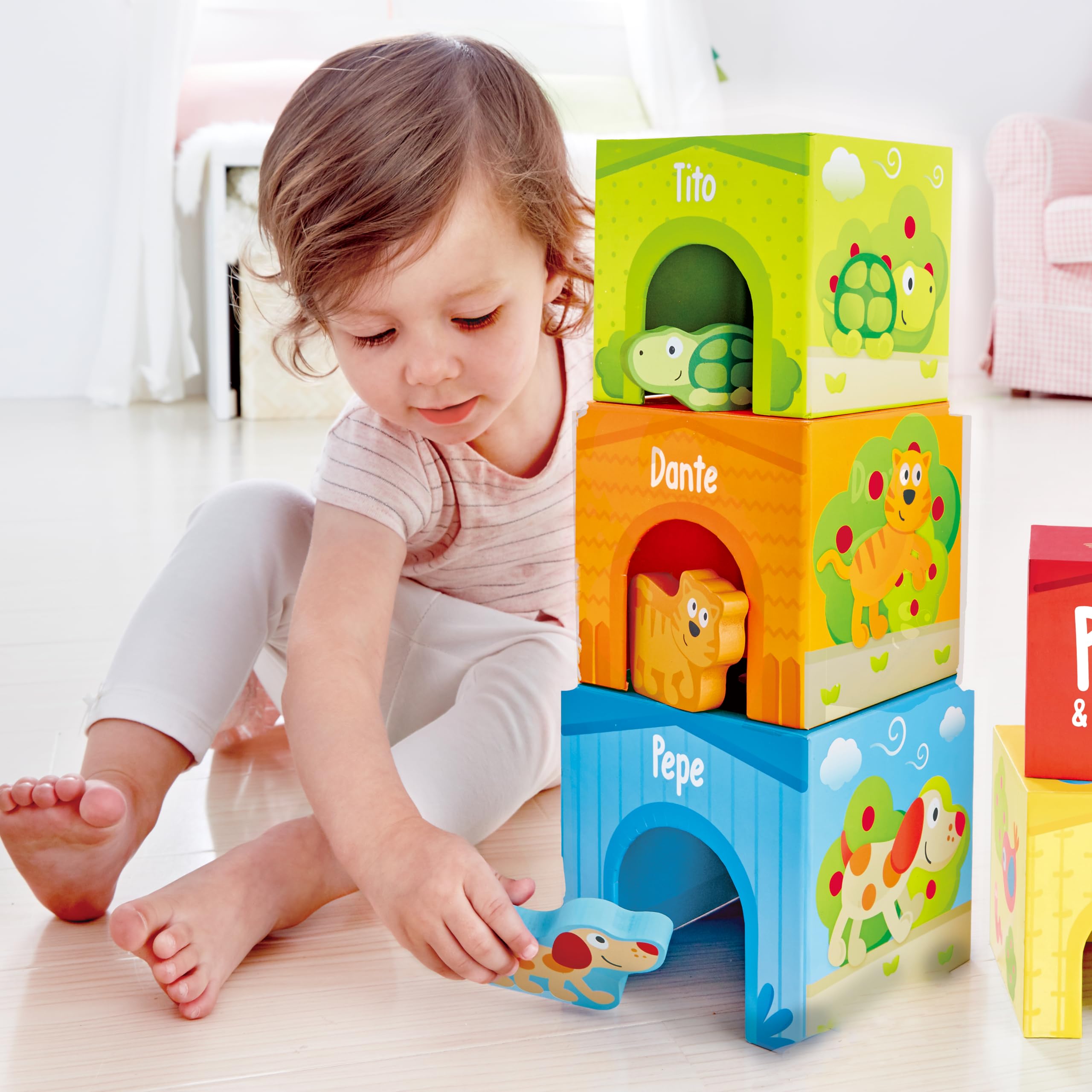 Hape Pepe e i Suoi Amici puzzle 3 in 1 in legno progressivo