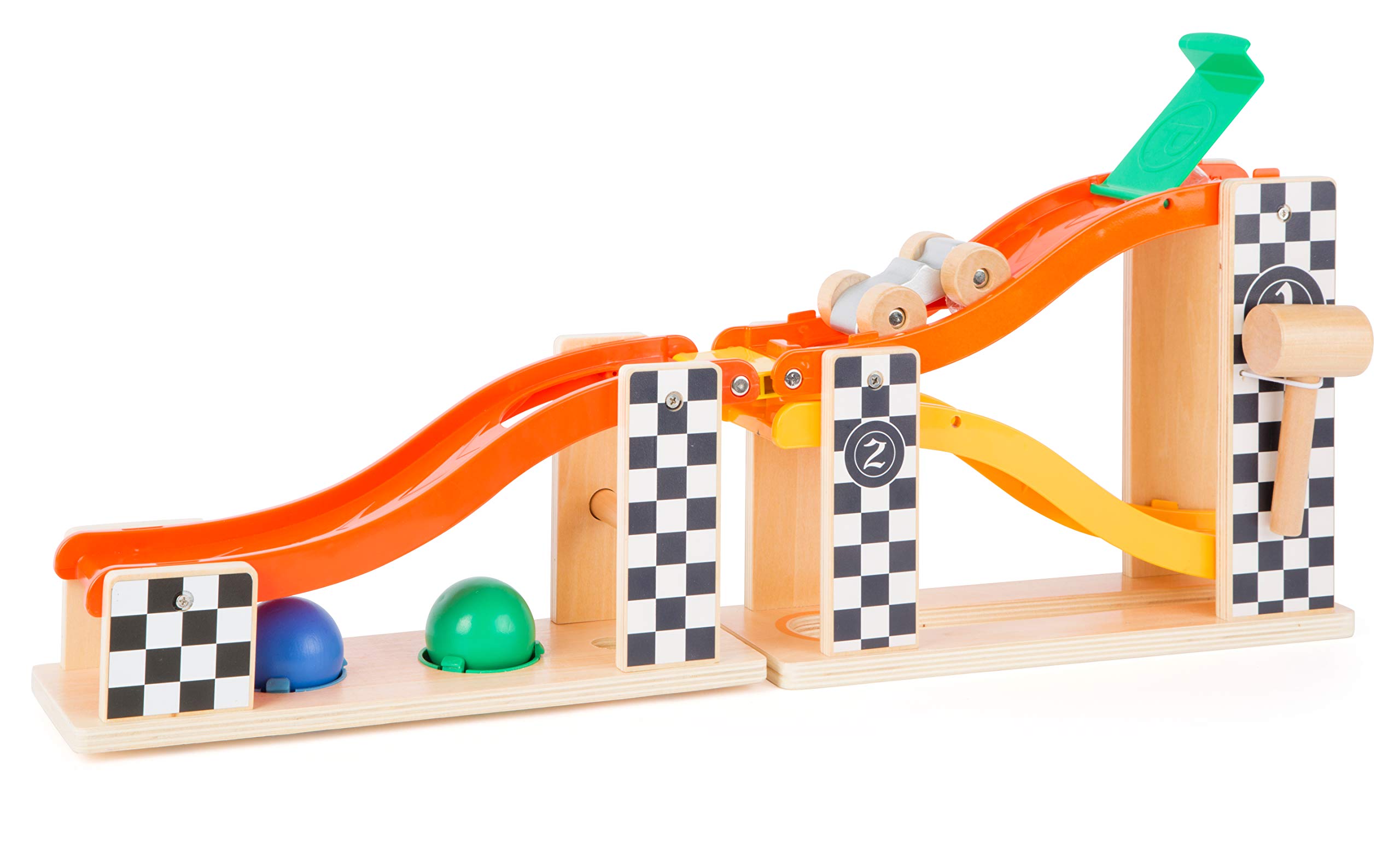 smallfoot 10601 pista biglie da martellare in legno