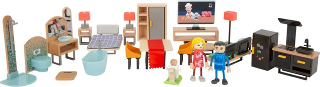 smallfoot set mobili casa bambole moderno completo