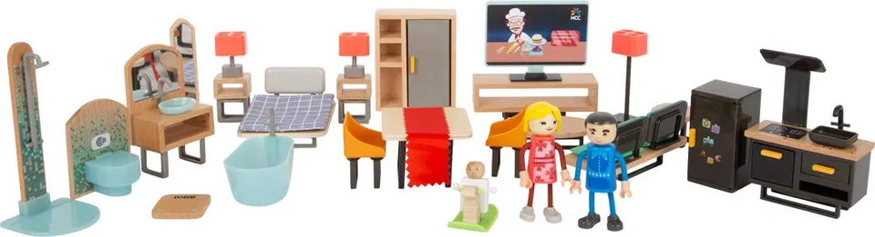 smallfoot set mobili casa bambole moderno completo