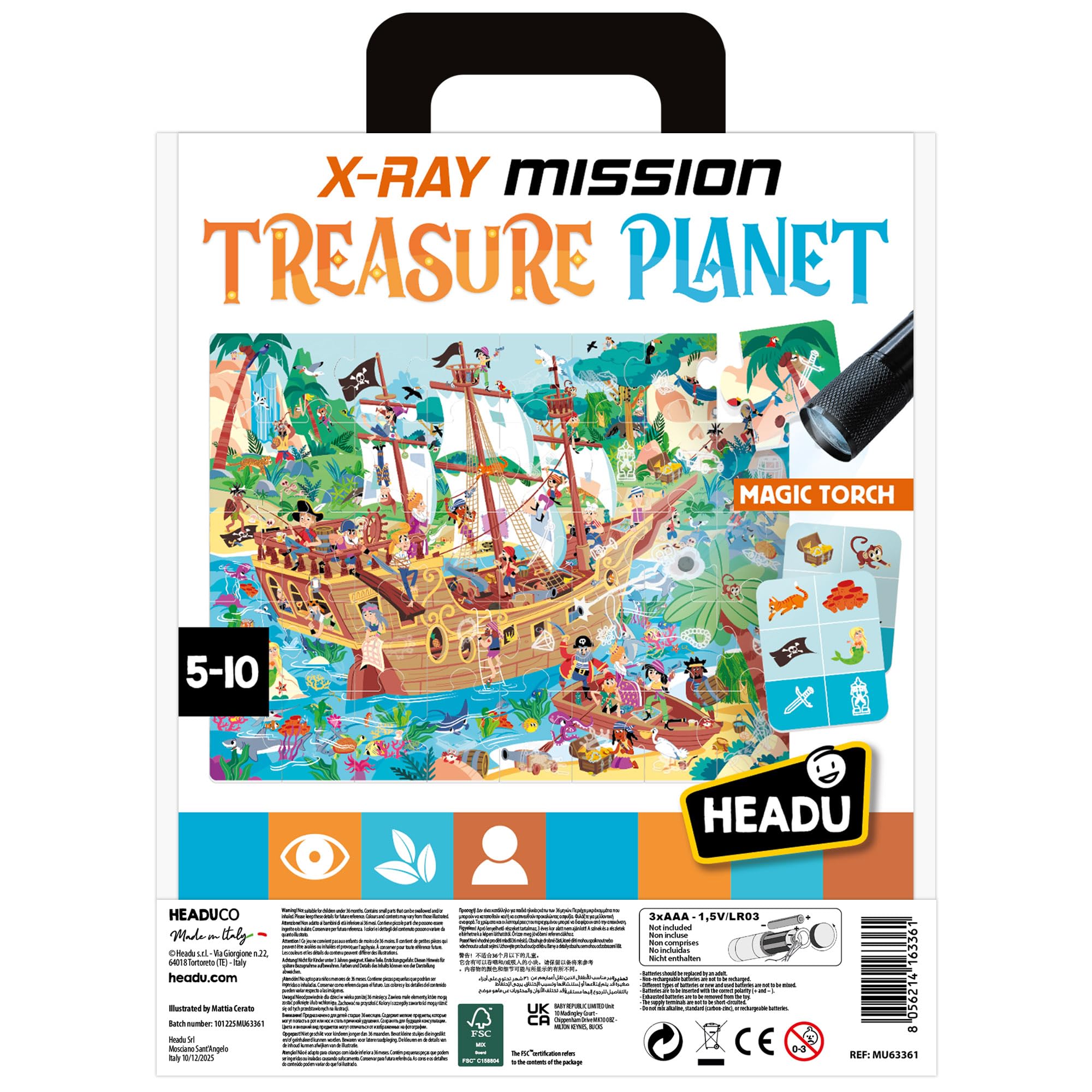 Headu X-Ray Mission Treasure Planet caccia tesoro 5 anni