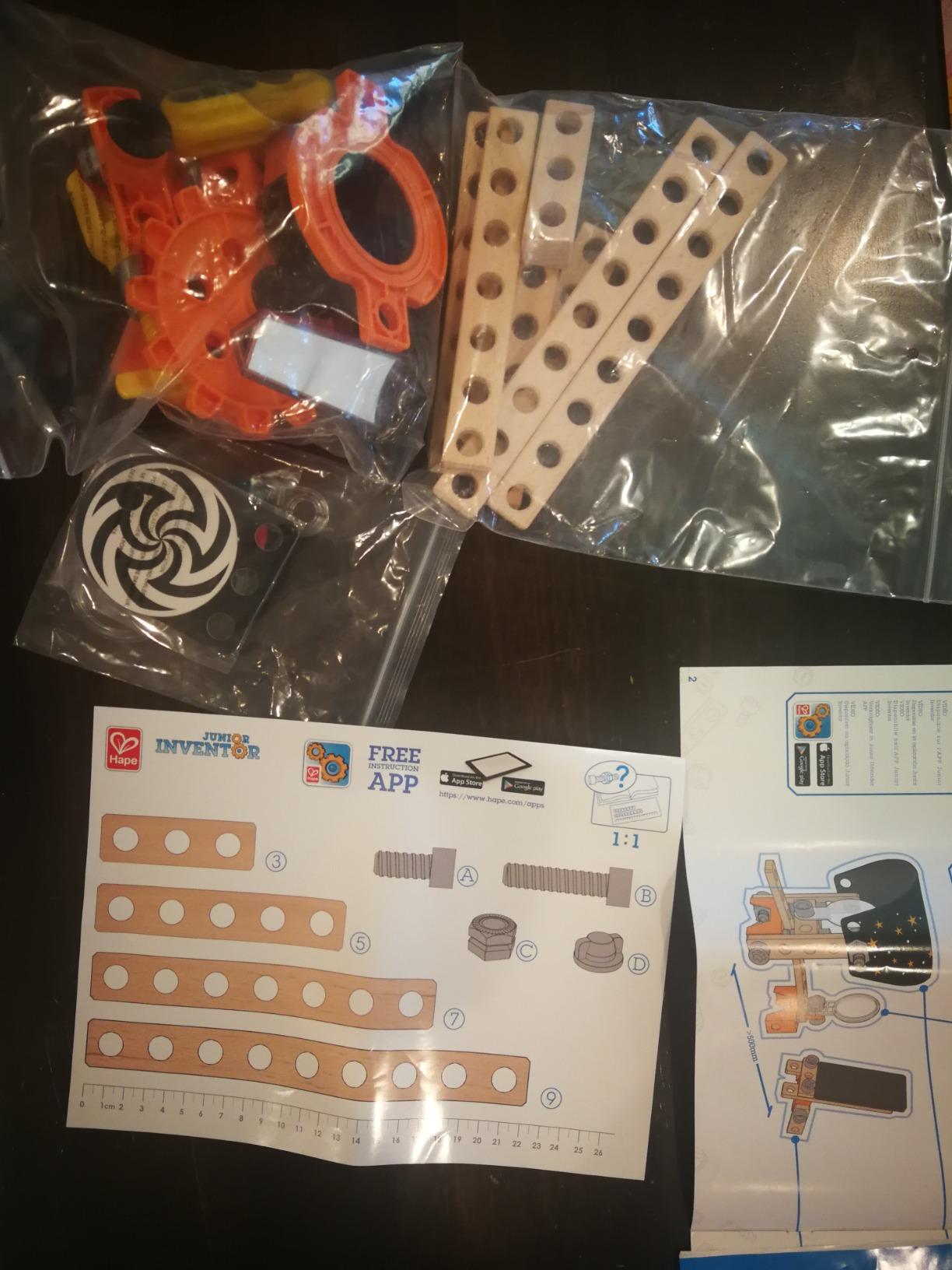 Hape Junior Inventor Laboratorio di Scienze Ottiche kit 8 esperimenti 4 anni