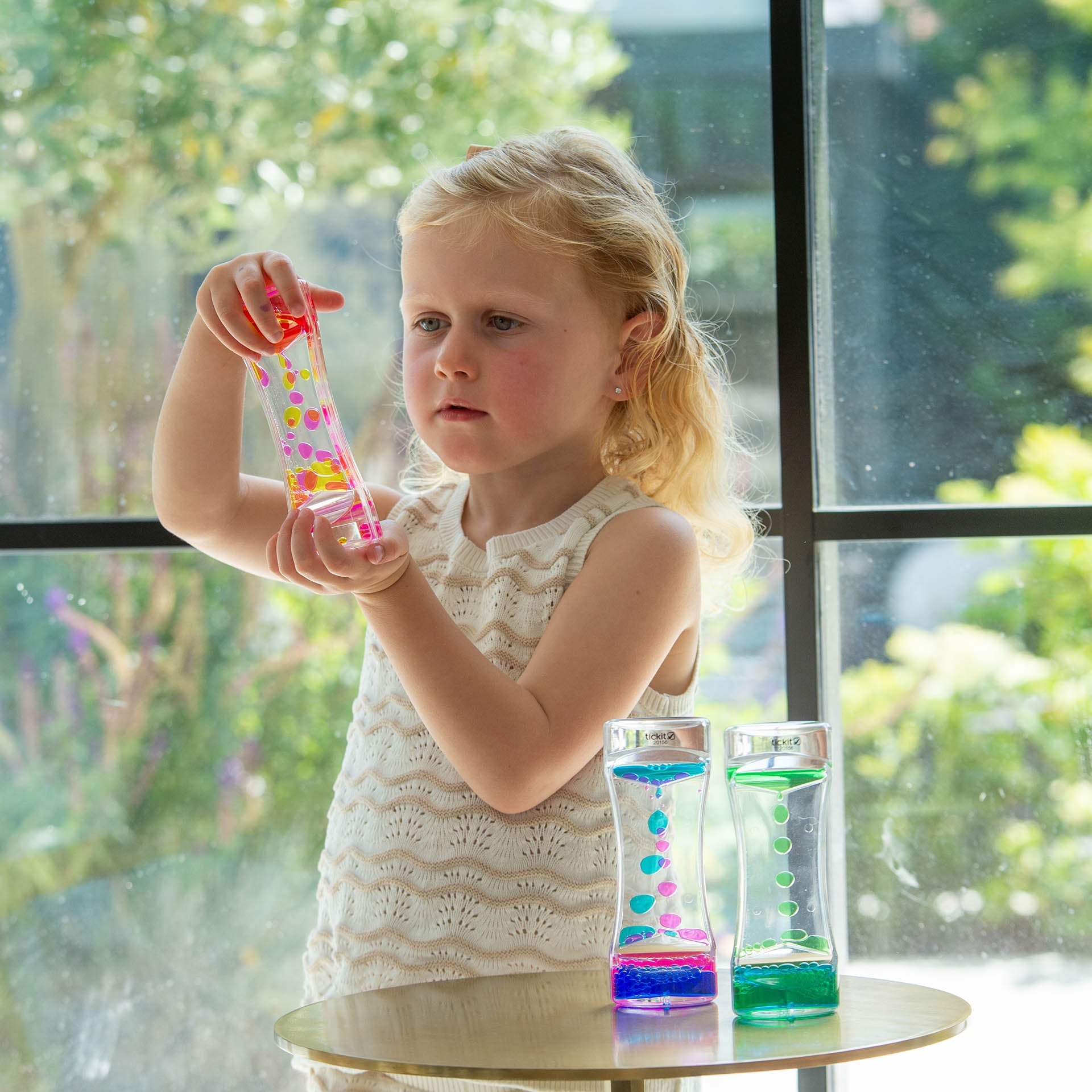 Tickit Sensory Dual Rainbow Cascade tubi 3 pezzi liquidi