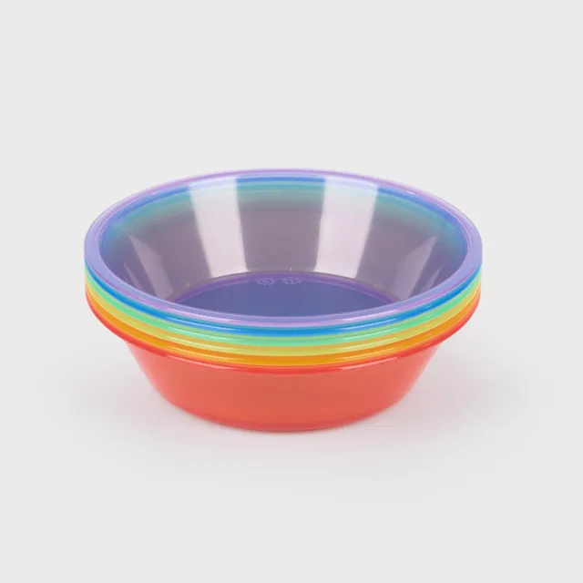 Tickit Translucent Colour ciotole 6 colori impilabili
