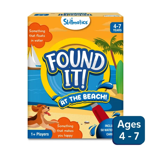 Skillmatics Found It At the Beach gioco carte spiaggia