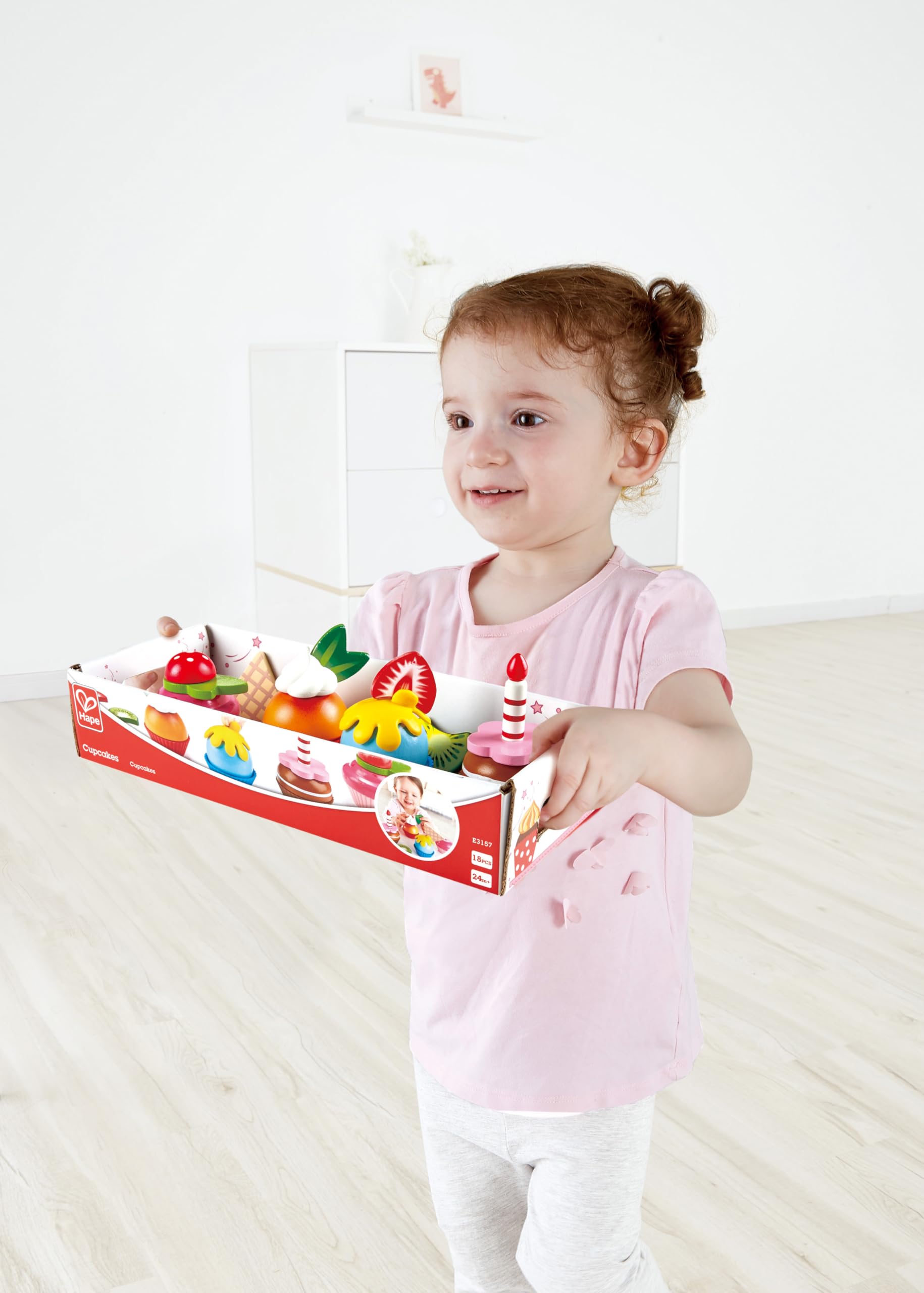 Hape Cupcake set 4 dolcetti giocattolo con topper
