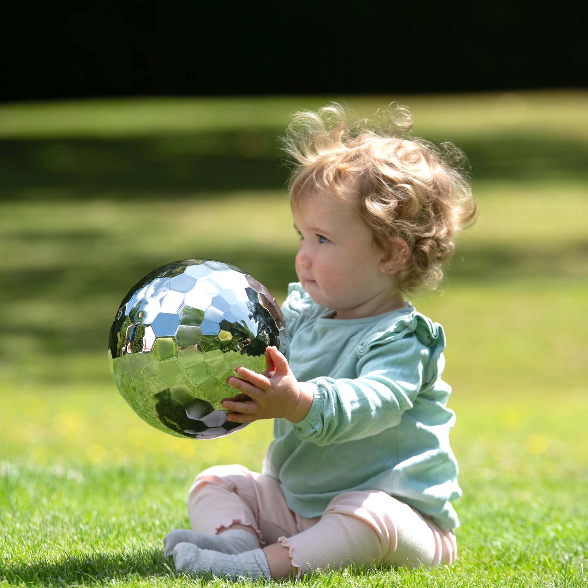 Tickit Sensory Steel Tumble Ball palla sensoriale 15 cm acciaio