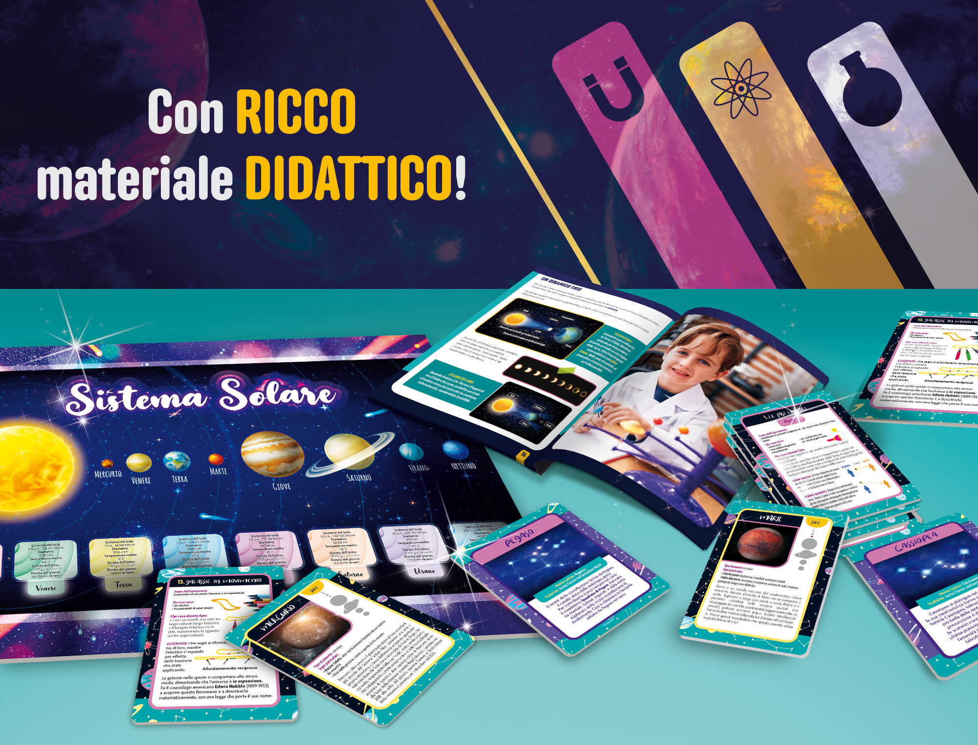 Lisciani I'm a Genius Laboratorio Spazio sistema solare bambini