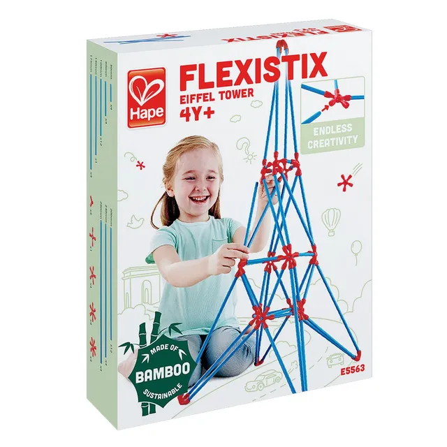 Hape E5563 Torre Eiffel costruzioni bambù 113 pezzi