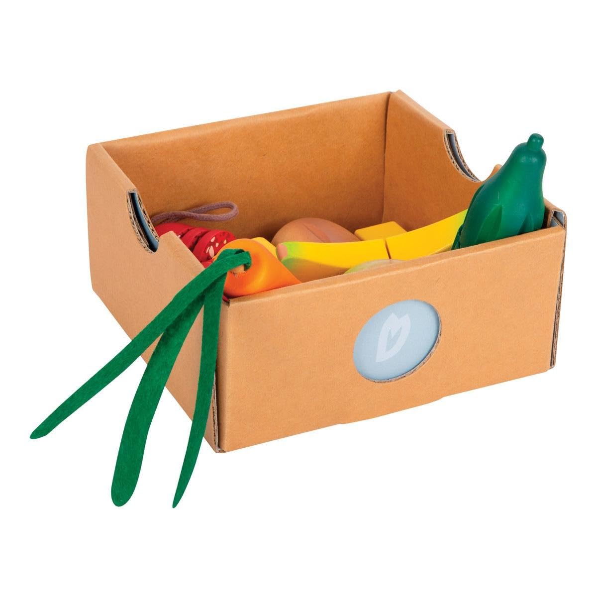 smallfoot 12331 fresh set pranzo da tagliare legno