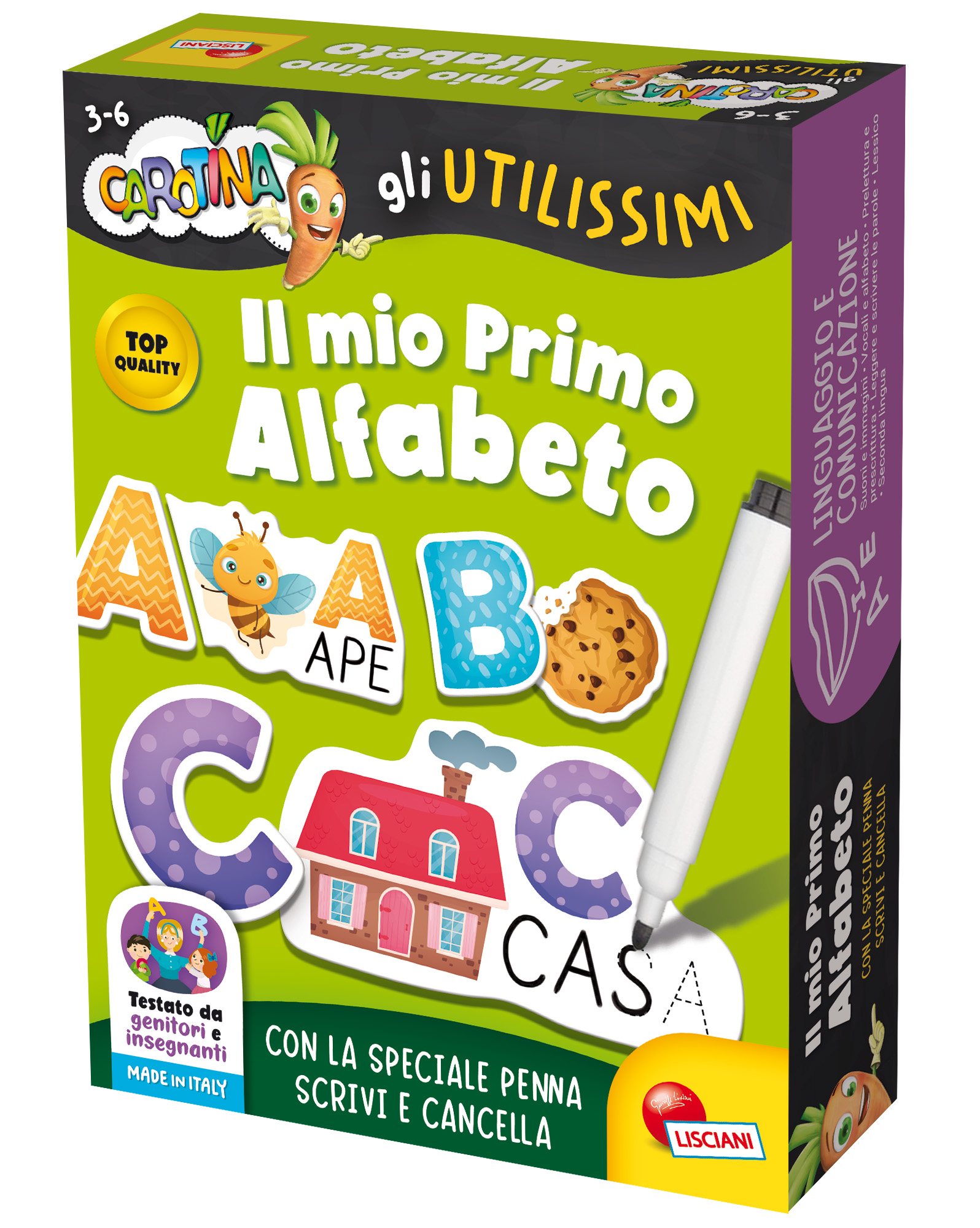 Lisciani Carotina Utilissimi Primo Alfabeto alfabetiere gioco
