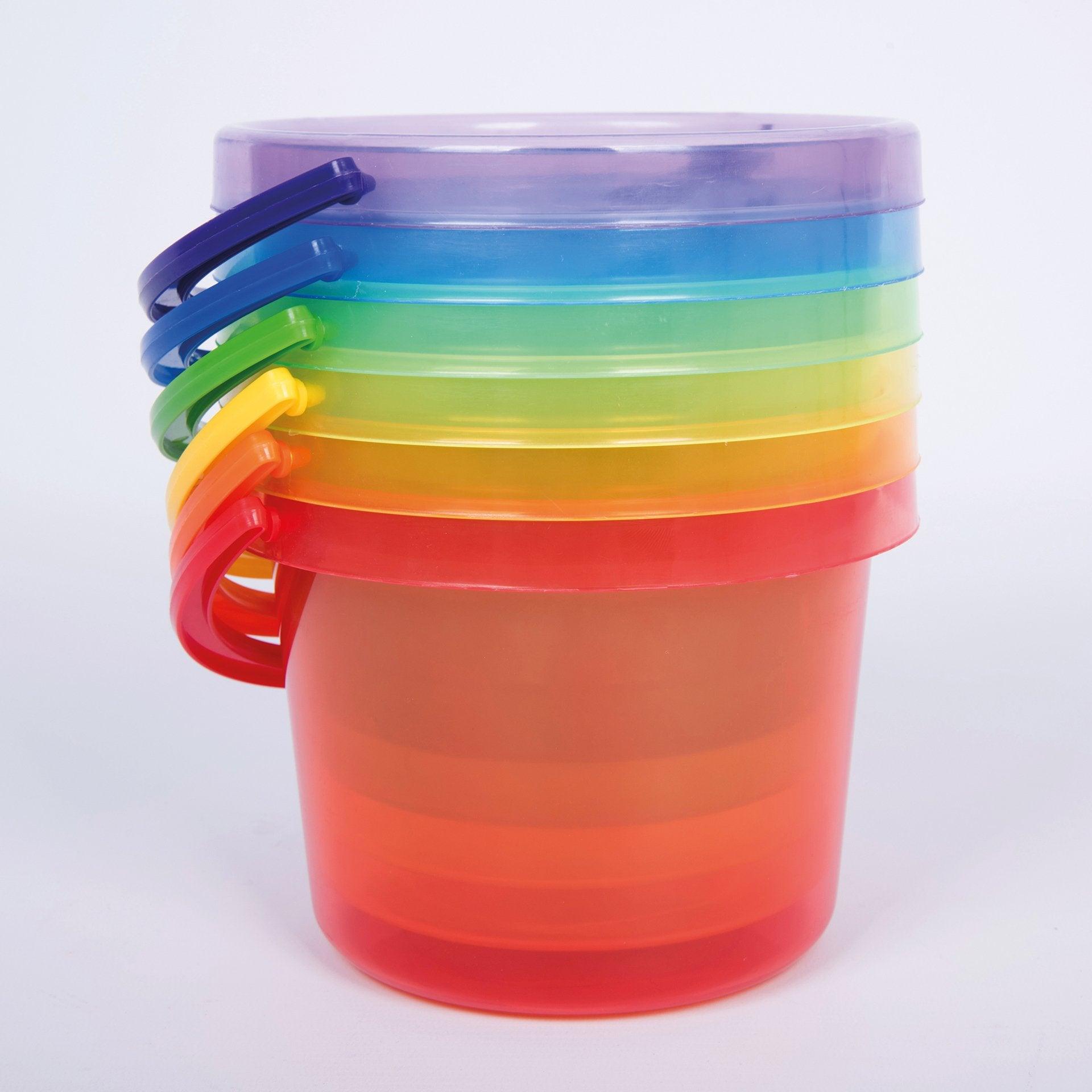Tickit Translucent Colour 73101 secchielli traslucidi 6 pezzi