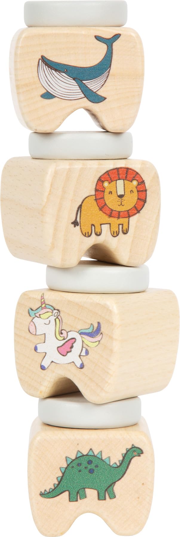 smallfoot 12727 portadenti legno silicone 4 soggetti