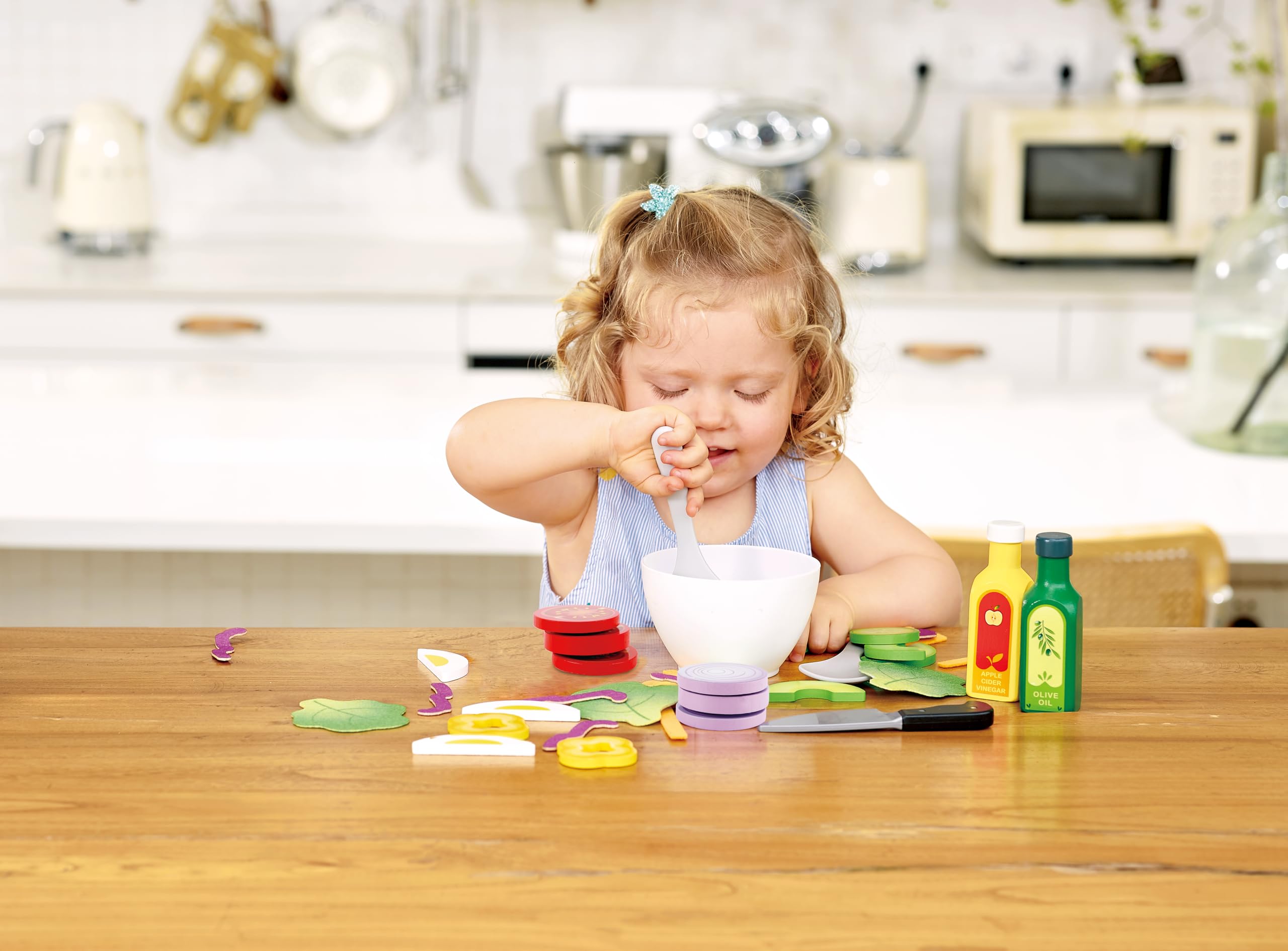 Hape Insalata Sana set cucina legno 3 anni