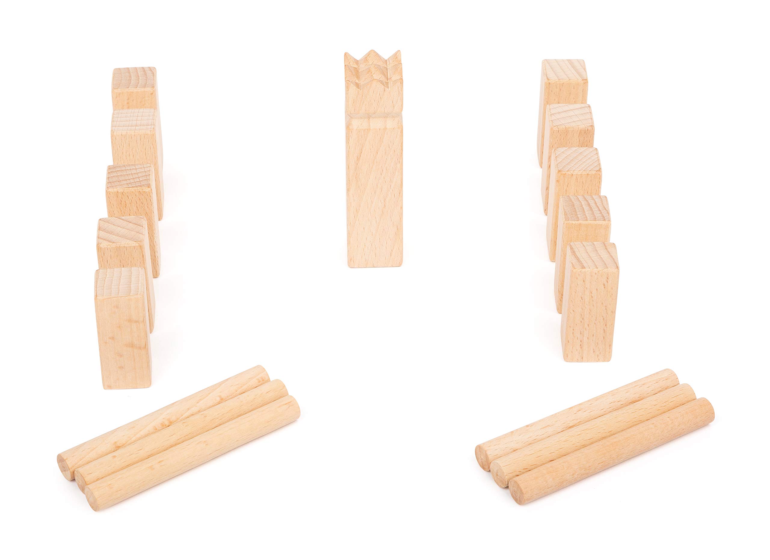 Smallfoot 11356 Mini-Kubb gioco vichinghi in legno 17 pezzi