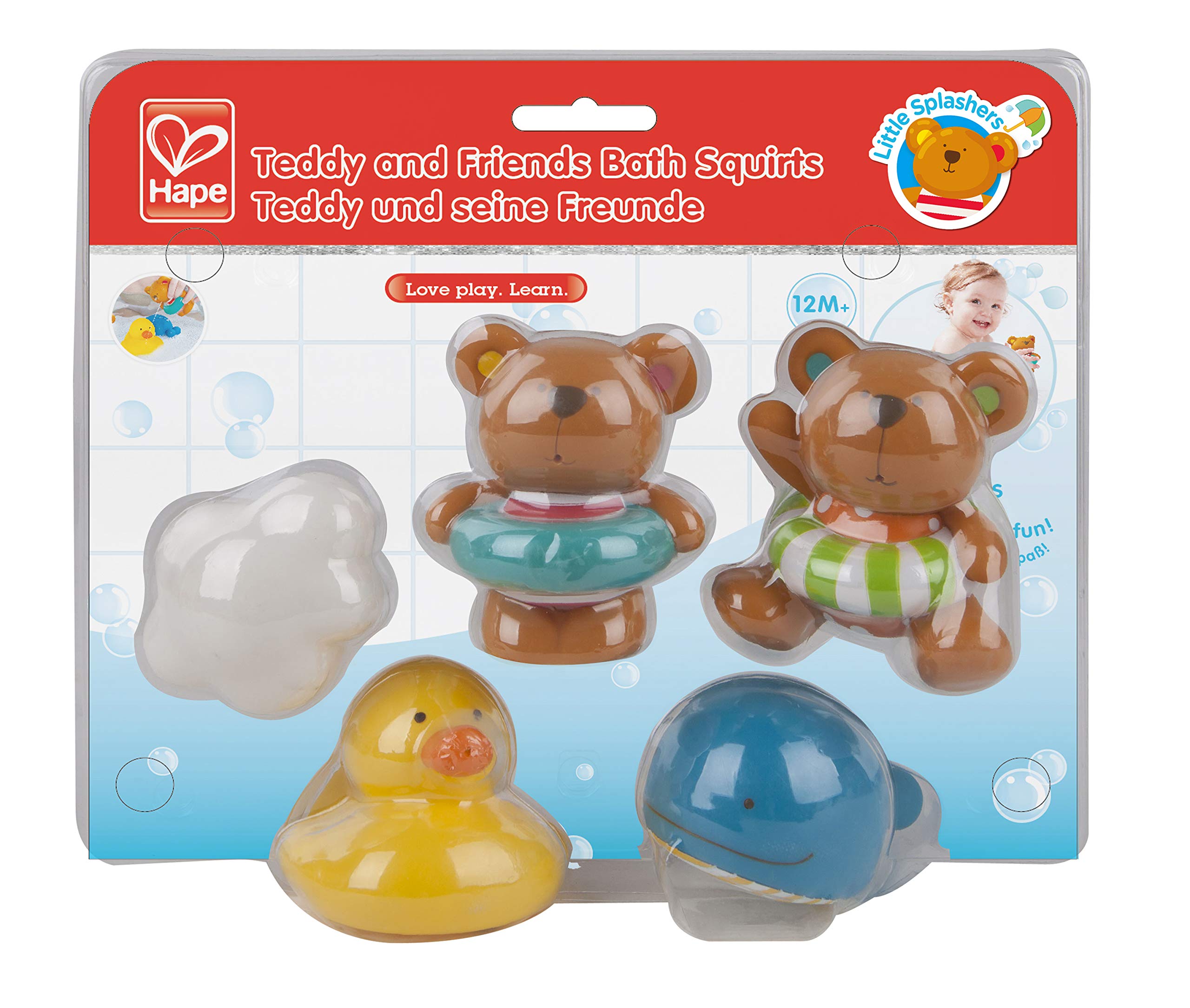 Hape Teddy e Amici giochi bagnetto spruzzi vasca