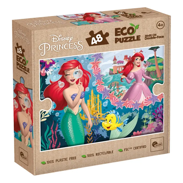 Lisciani Disney Eco-Puzzle Mini DF 48 puzzle 48 pezzi Ariel da colorare
