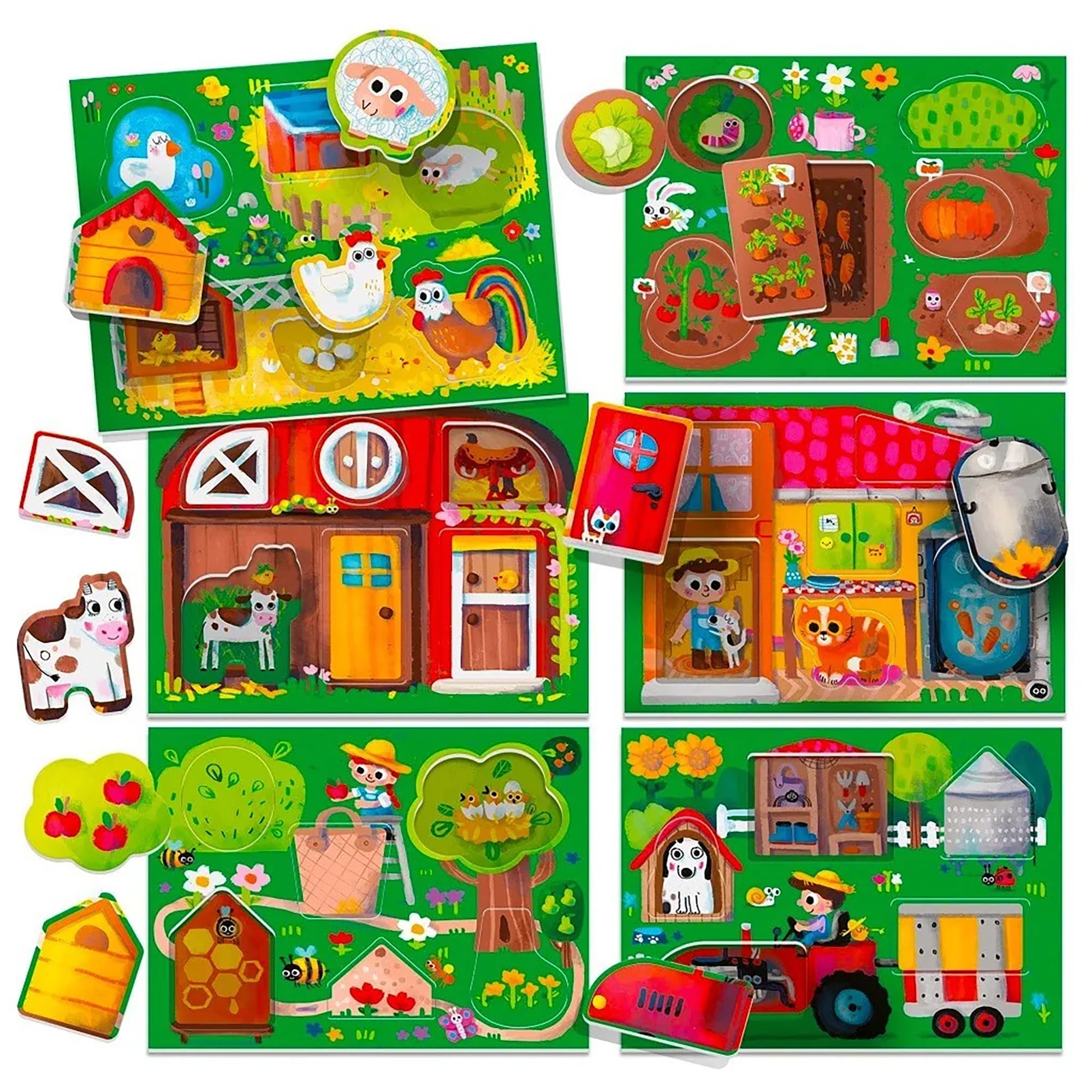 Headu Play Farm MU23608 gioco fattoria vecchia edizione 40 tessere