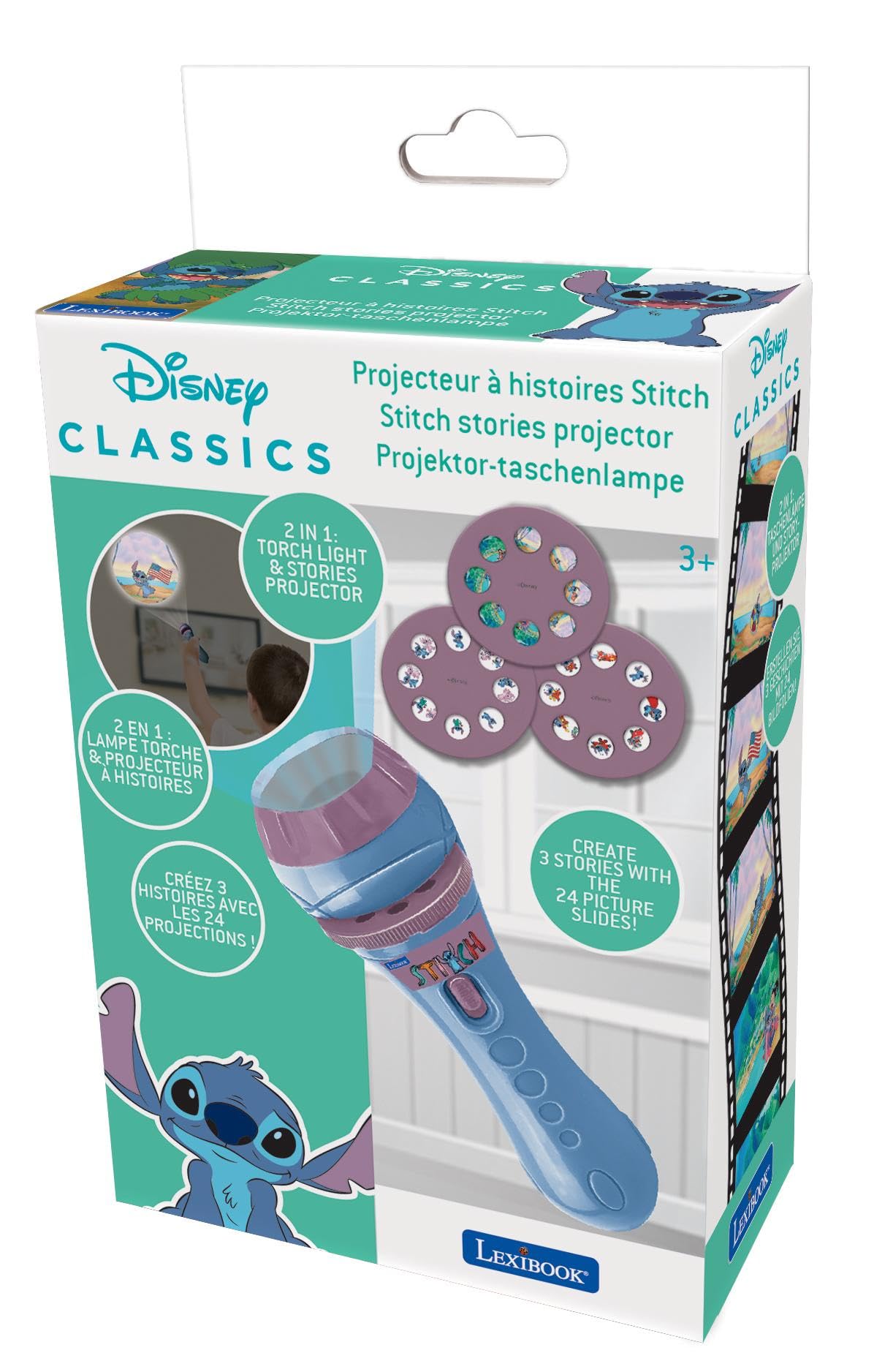 Lexibook Disney Stitch LTC050DLXB proiettore storie 24 immagini