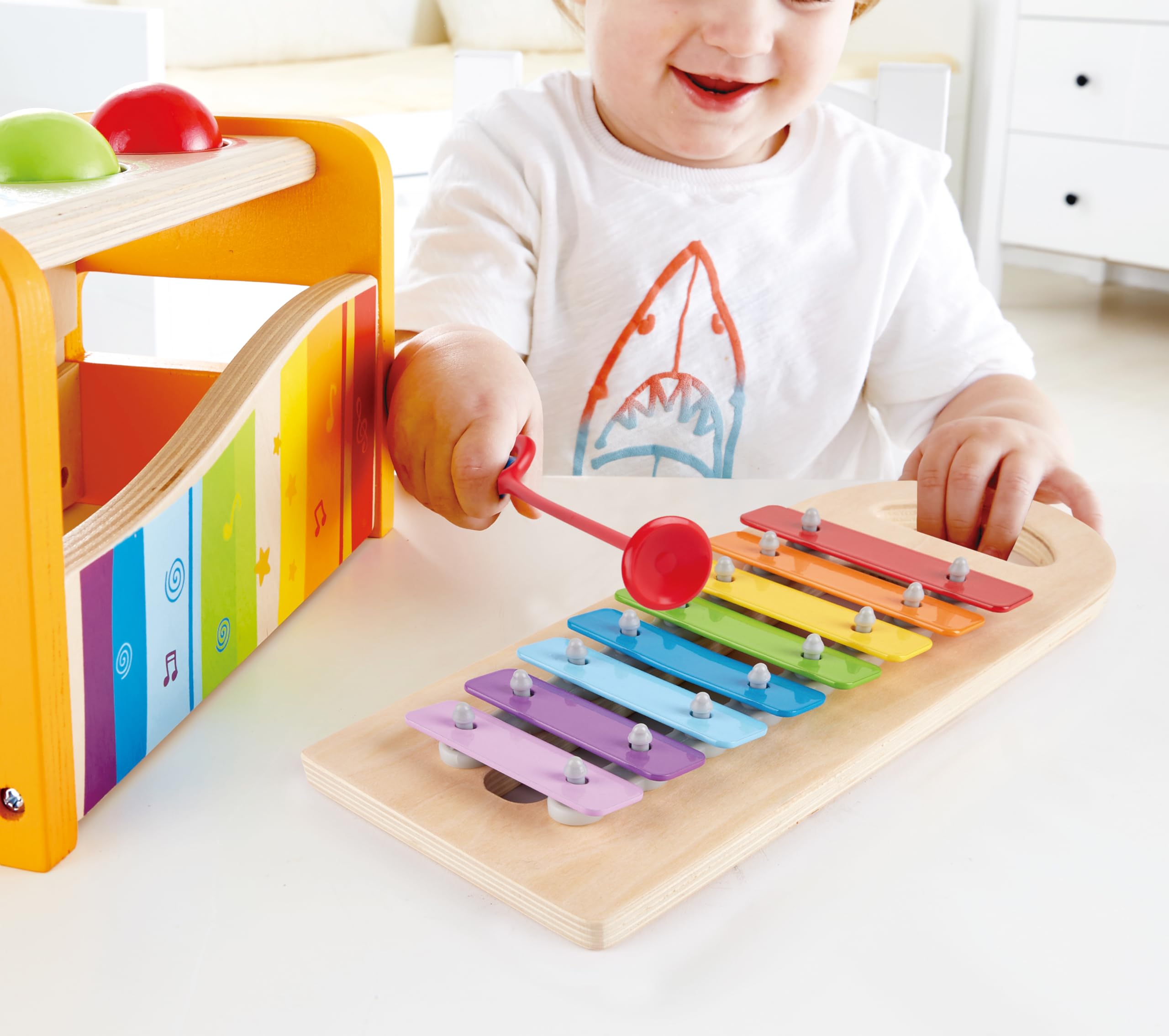 Hape banco palline xilofono in legno per bambini