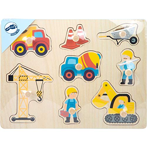 Small Foot 10445 puzzle legno cantiere 8 pezzi